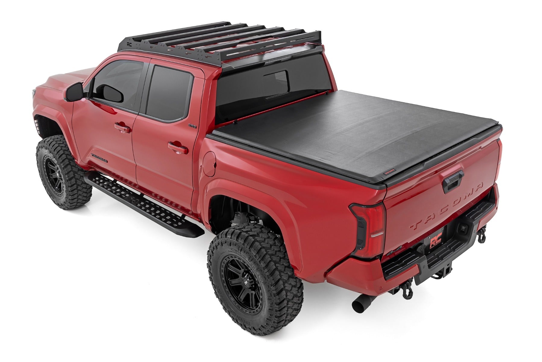 RPT2 Running Board Double Cab Black Toyota Tacoma 2WD/4WD (2024-2026) Rough Country