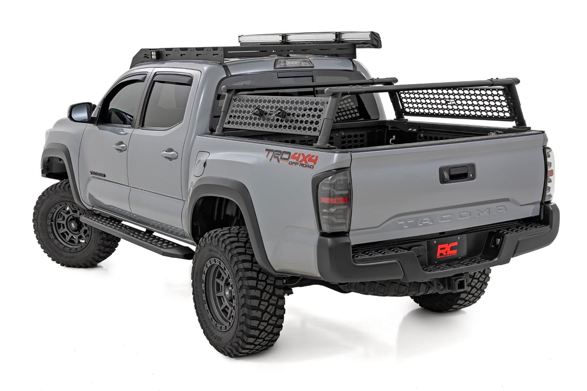 RPT2 Running Board Double Cab Black Toyota Tacoma 2WD/4WD (2016-2023) Rough Country