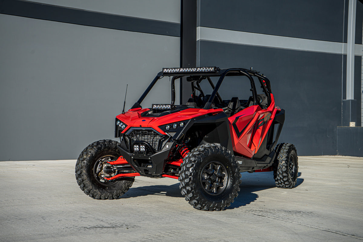 Polaris RZR Pro XP Lower Bumper LED Light Kit Sport D/C Baja Amber Baja Designs
