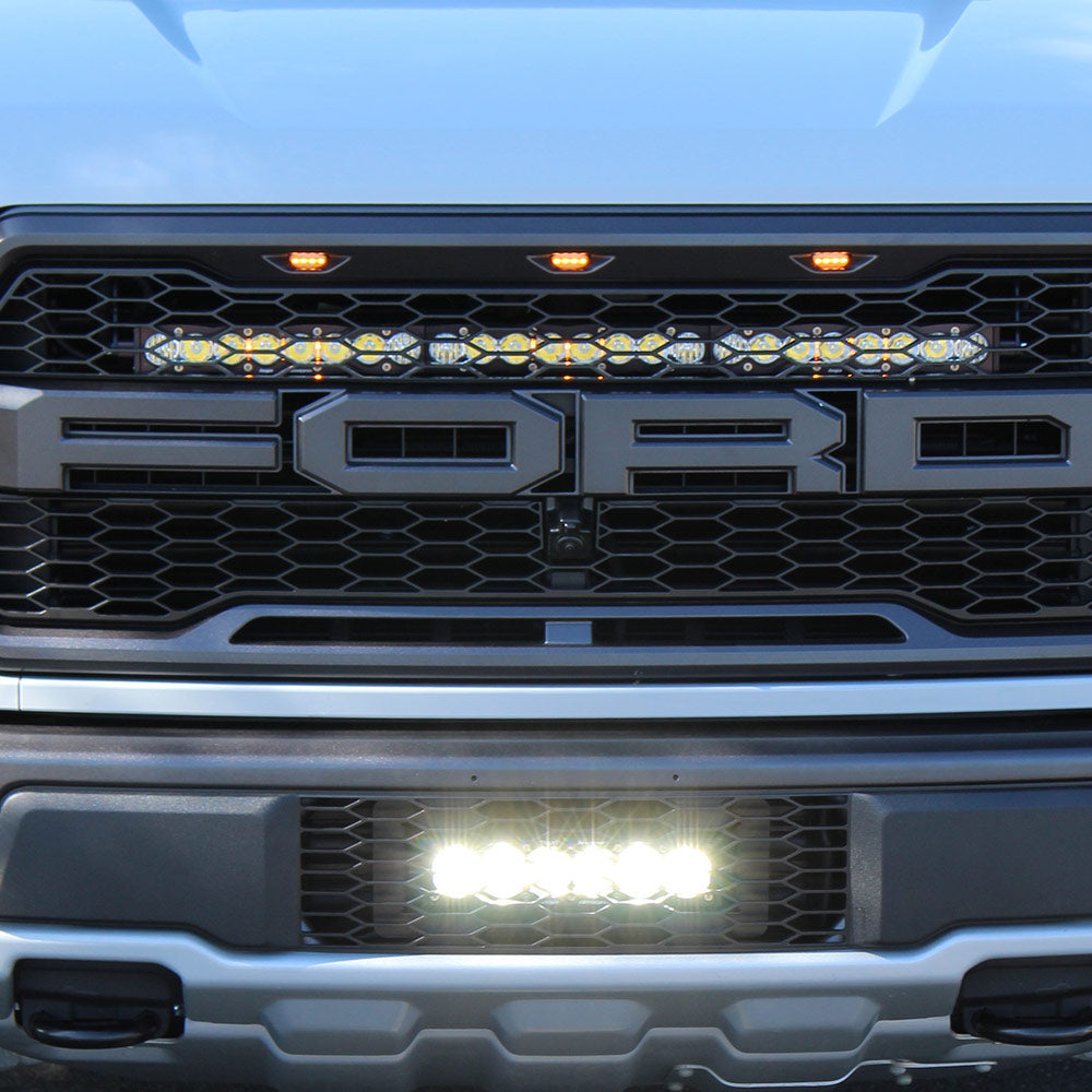 Ford Raptor 2017-18 OnX6+ Lower Grille LED Kit Baja Designs