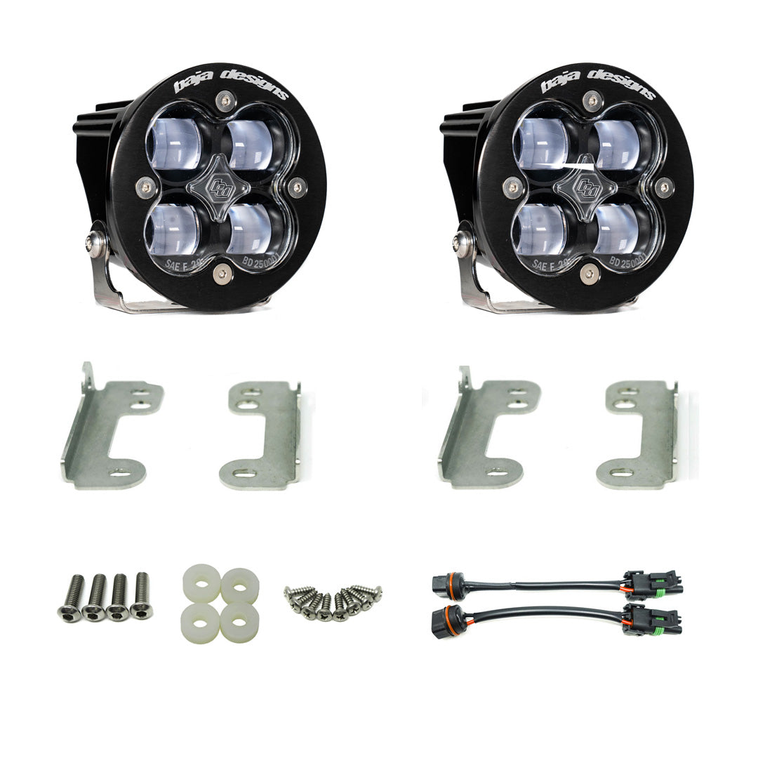 Jeep JL Fog Pocket Kit For 18-20 Wrangler JL Sahara Squadron SAE FPK Baja Designs