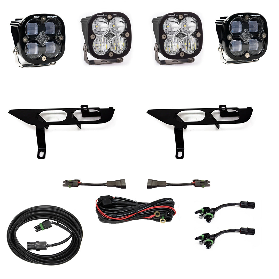 F-150 Fog Pocket Kit SAE Clear/Sport DC 21-On Ford F-150 Baja Designs