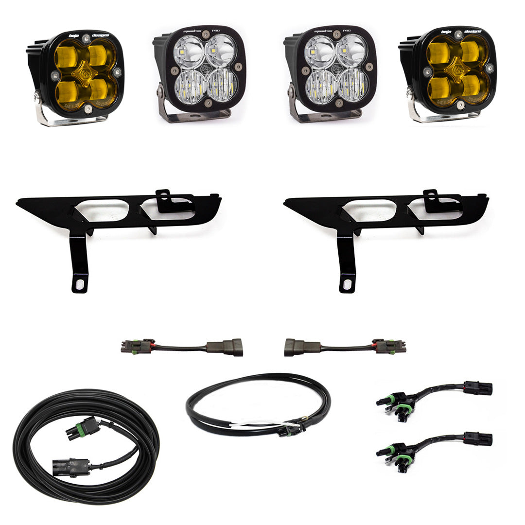 Ford, F150, (21-On), FPK, SAE Baja Amber/Pro DC, Up w/o DRL