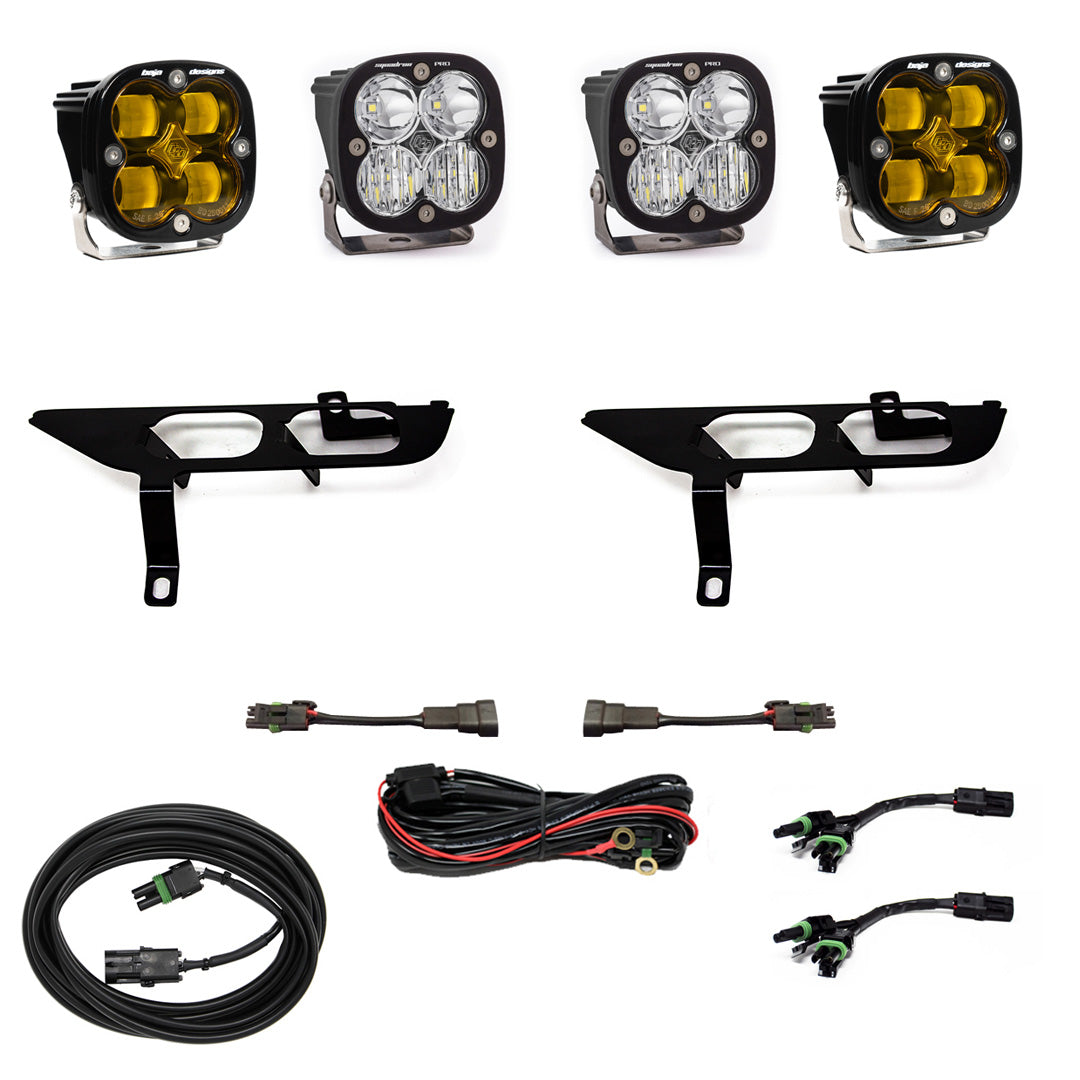 F-150 Fog Pocket Kit SAE Amber/Pro DC Baja Designs