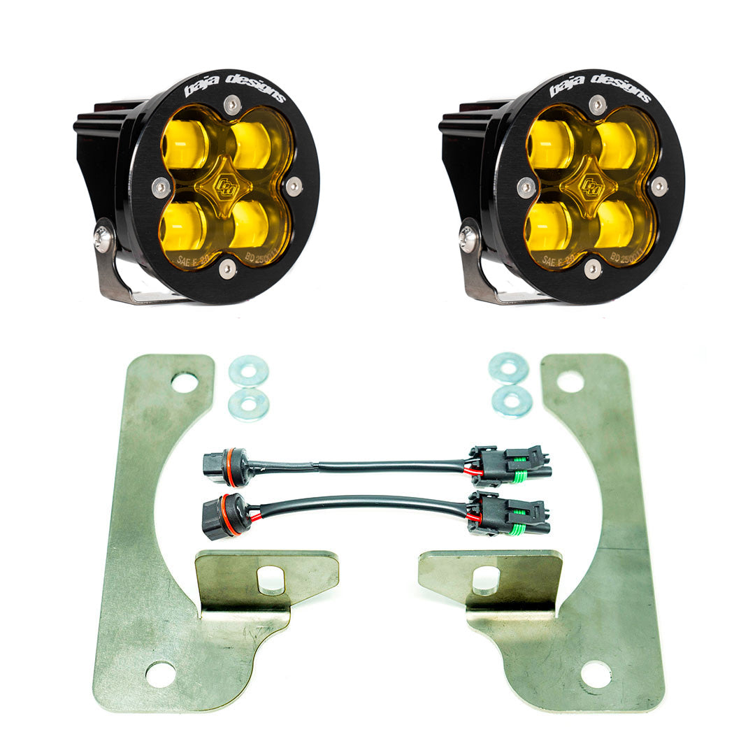 Jeep JL Fog Light Squadron-R 18-Pres Wrangler JL Rubicon Fog Pocket Kit Baja Designs Baja Designs