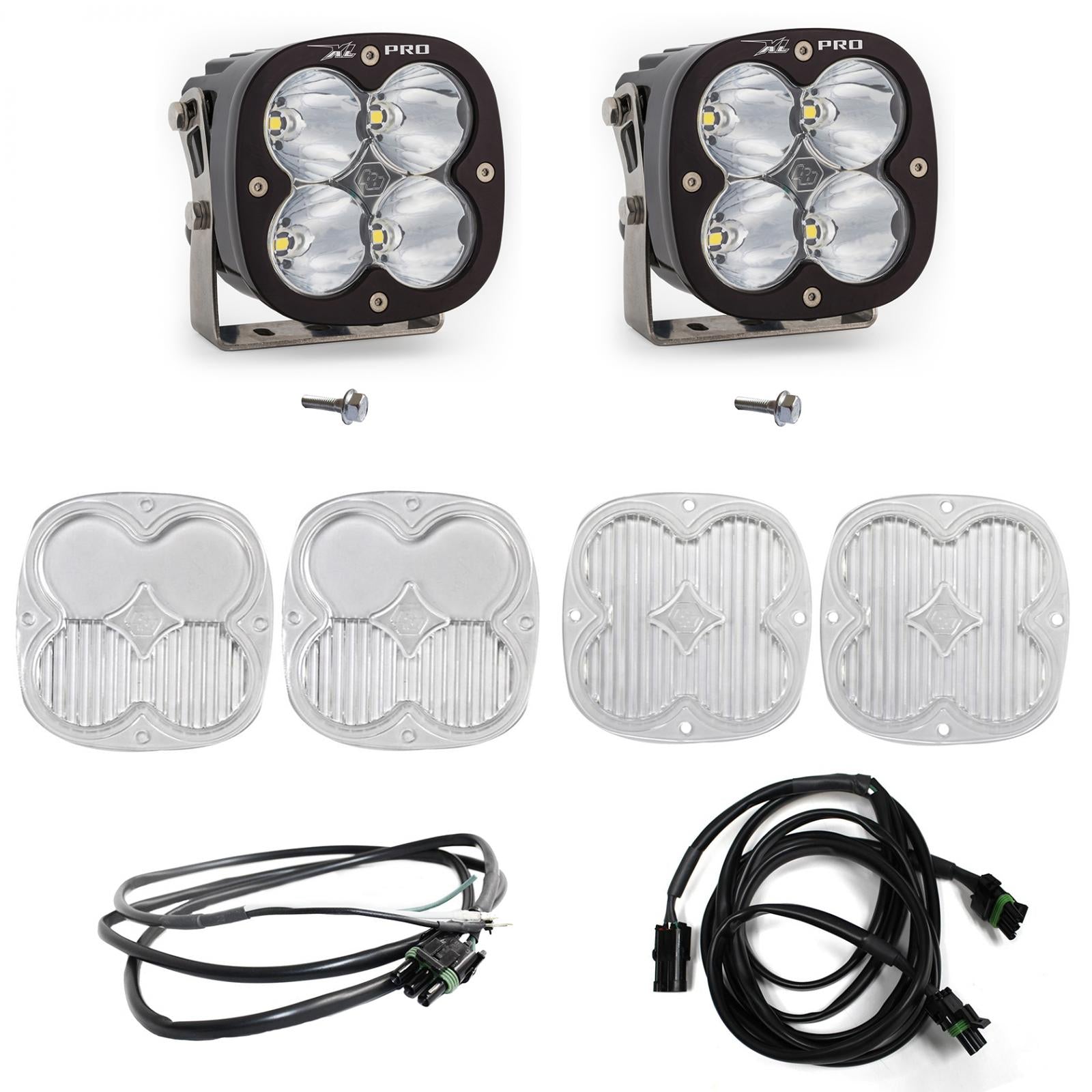 Bronco A Piller Light Kit 21-Up Ford Bronco XL Pro Spot w/Upfitter Baja Designs