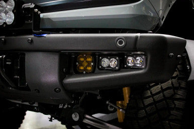 Bronco Baja Amber SAE Fog Pocket Kit 21-Up Ford Bronco w/Upfitter Baja Designs