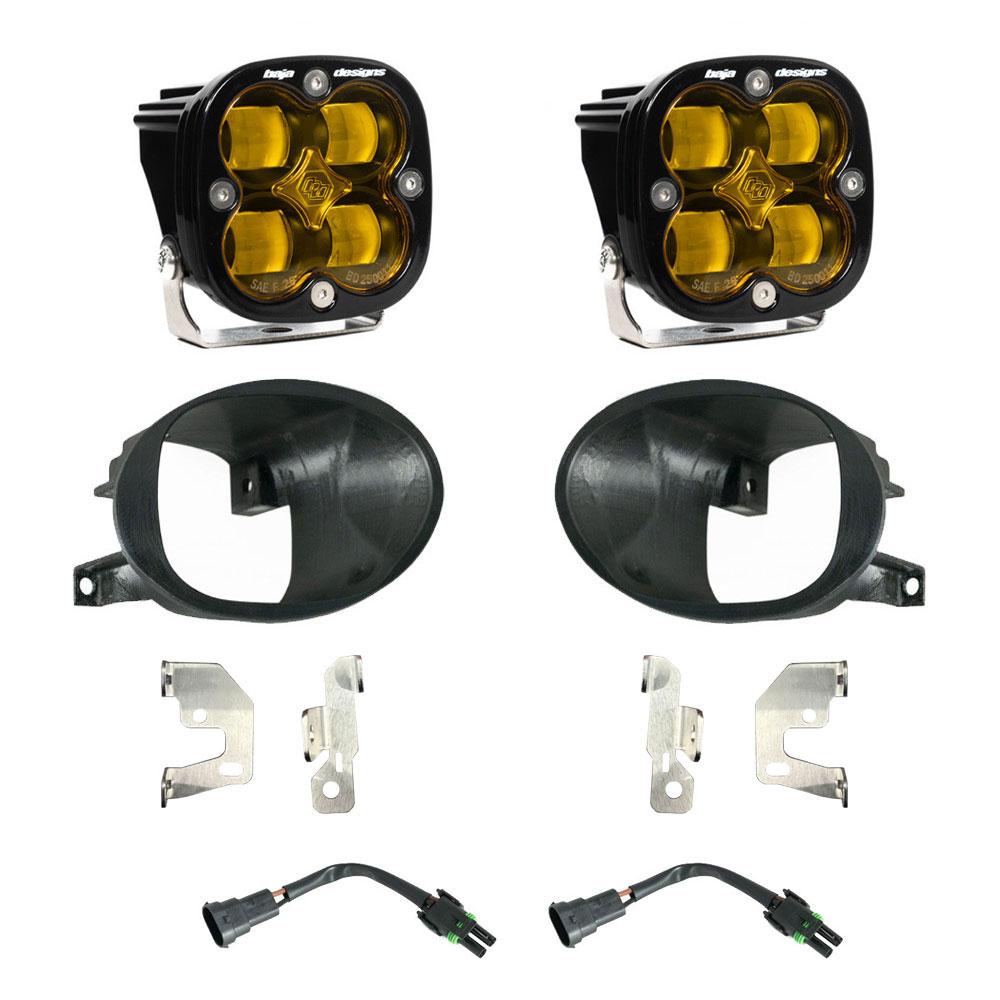 Squadron SAE Fog Pocket Kit 19-24 Sprinter 1500/2500/3500 (SAE Fog; Baja Amber)