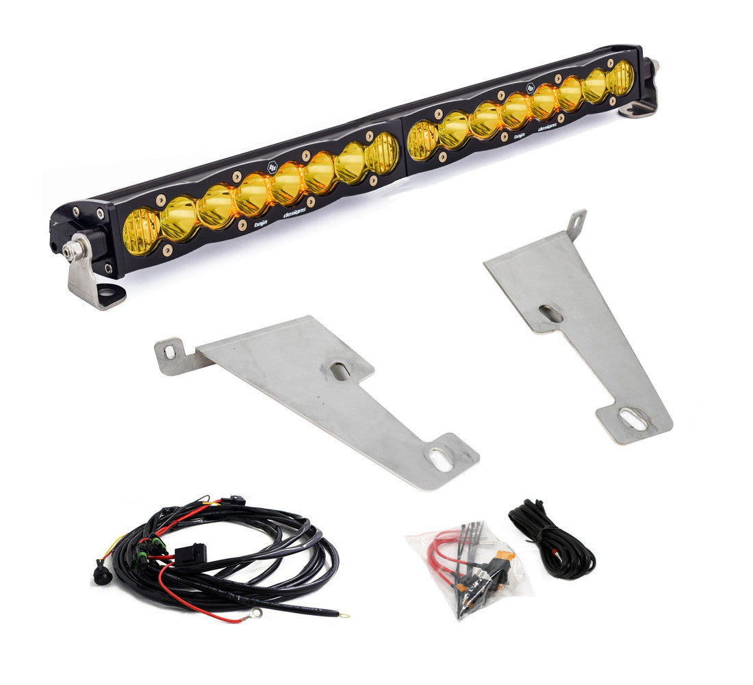 2022 Toyota Tundra 20 Inch S8 Behind Bumper Kit Amber Baja Designs