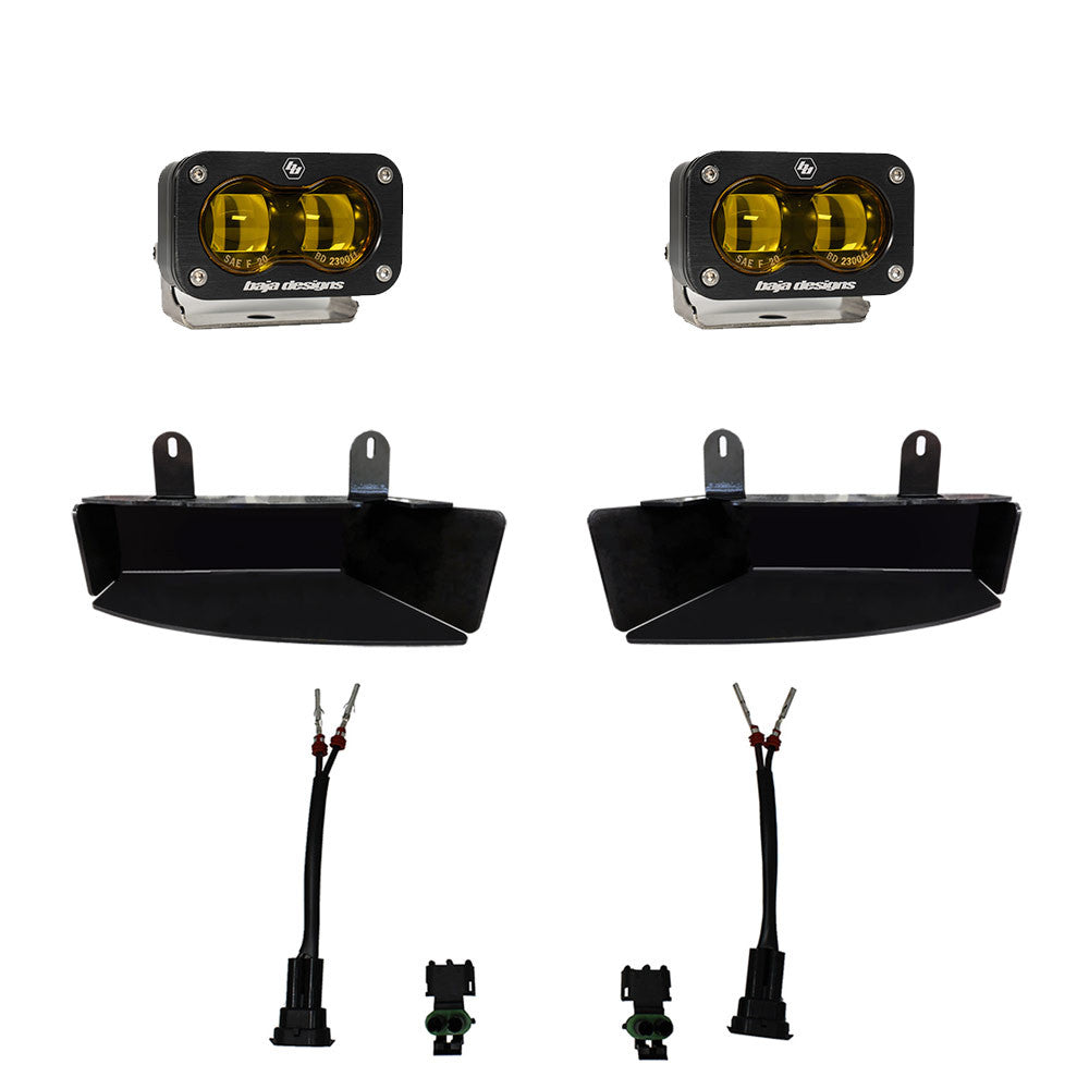 RAM S2 SAE Fog Pocket Light Kit Amber RAM 19-Present 2500/3500 Baja Designs