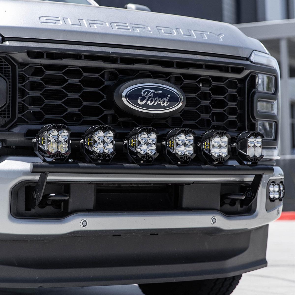 Ford Super Duty 23-On LP4 Bull Bar Light Kits Kit w/ Upfitter Baja Designs