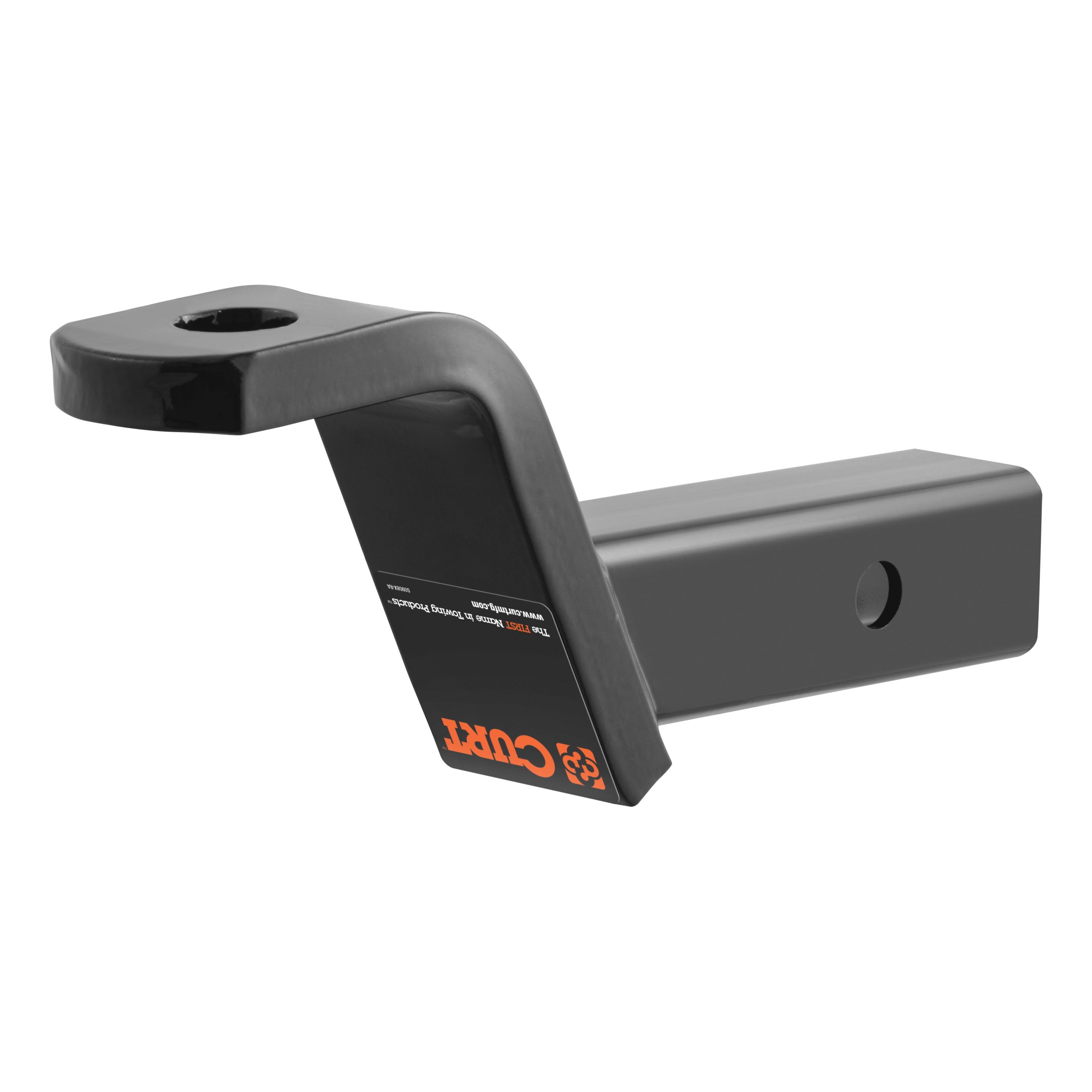 CURT Class 3 Trailer Hitch Ball Mount, Fits 2-Inch Receiver, 7,500 lbs, 1-Inch Hole, 4-Inch Drop, 2-In Rise Model 45050