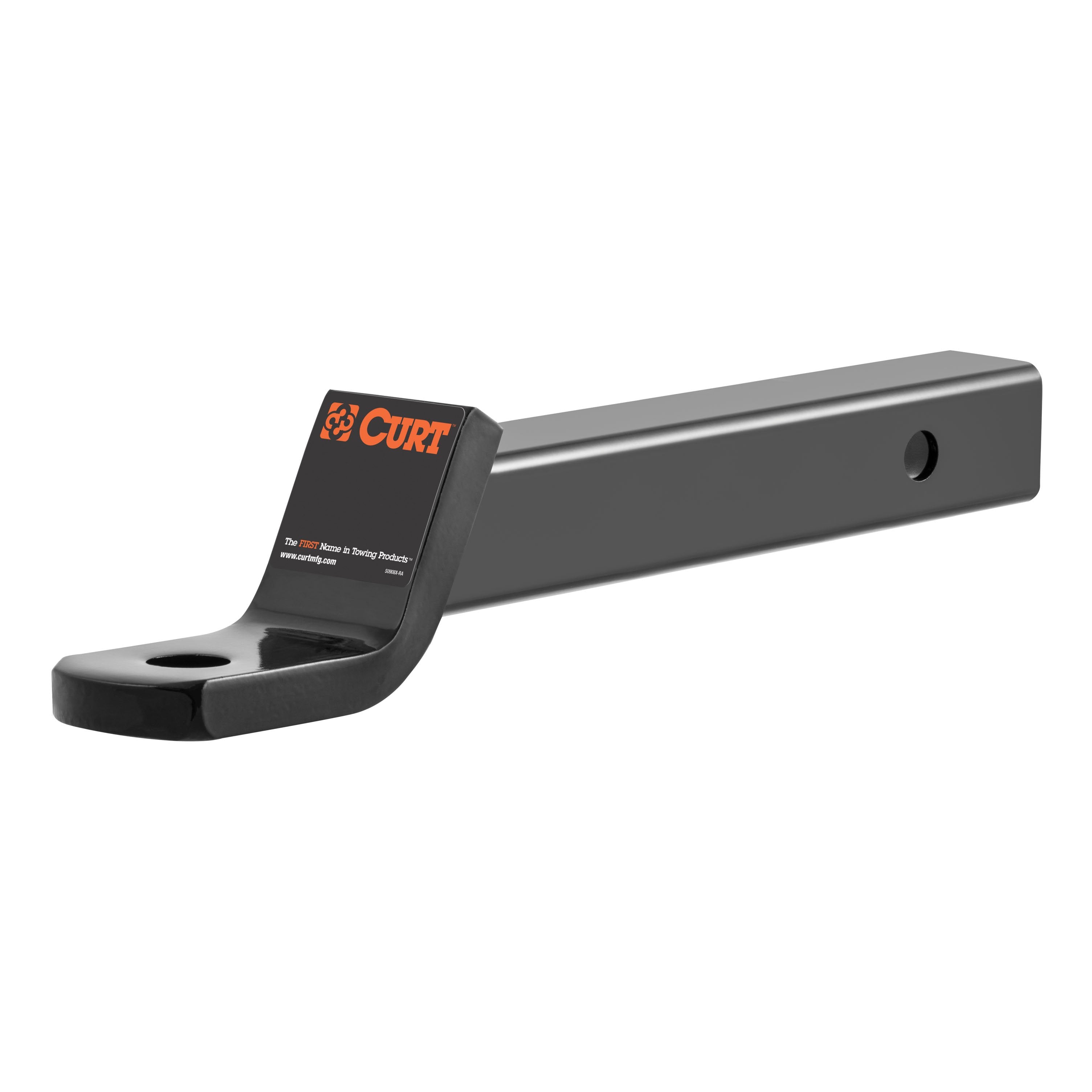 CURT Class 3 Trailer Hitch Ball Mount, Fits 2-Inch Receiver, 7,500 lbs, 1-Inch Hole, 2-In Drop, 3/4-Inch Rise Model 45260