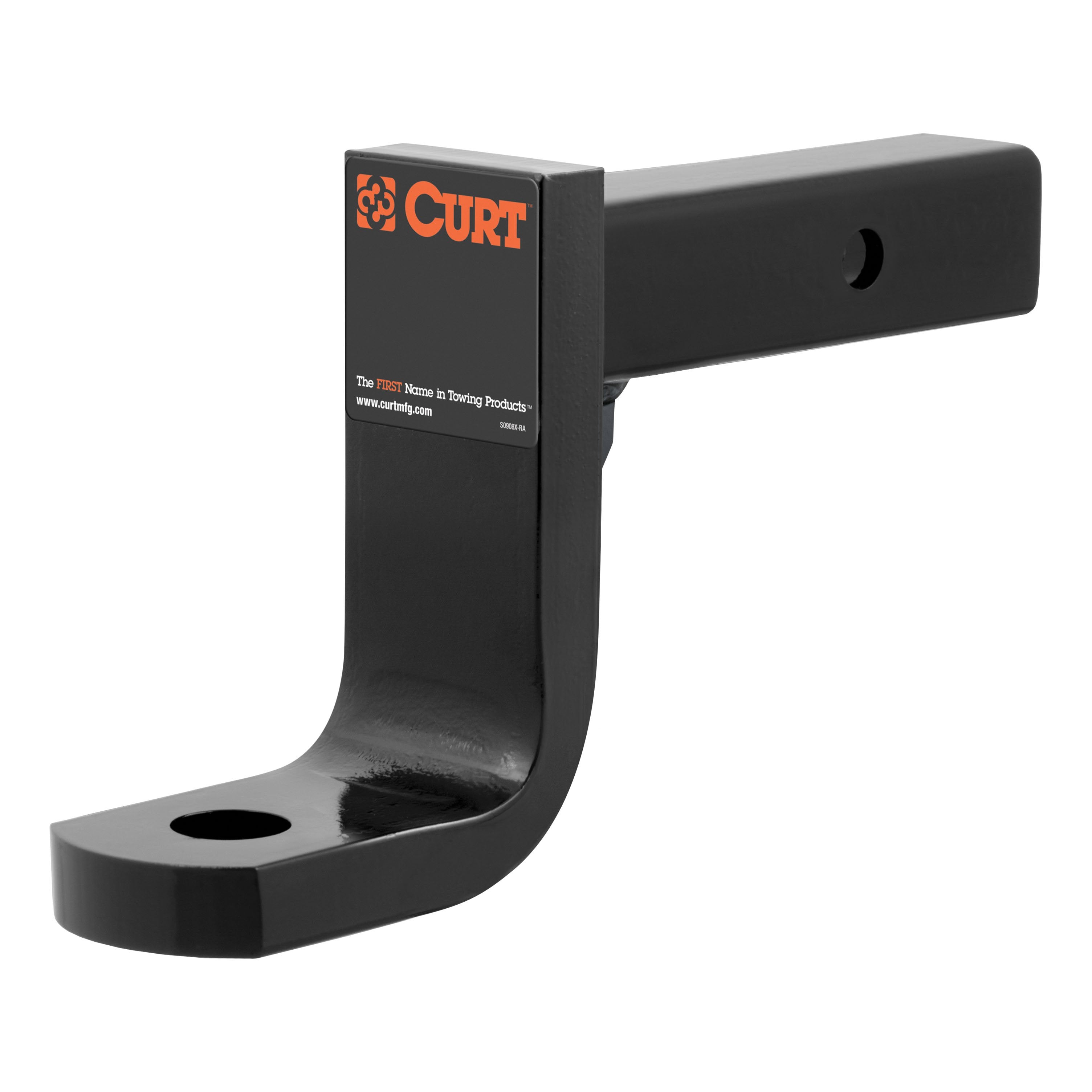 CURT Class 4 Trailer Hitch Ball Mount, Fits 2-Inch Receiver, 10,000 lbs, 1-1/4-Inch Hole, 6-Inch Drop, 4-3/4-Inch Rise Model 45336