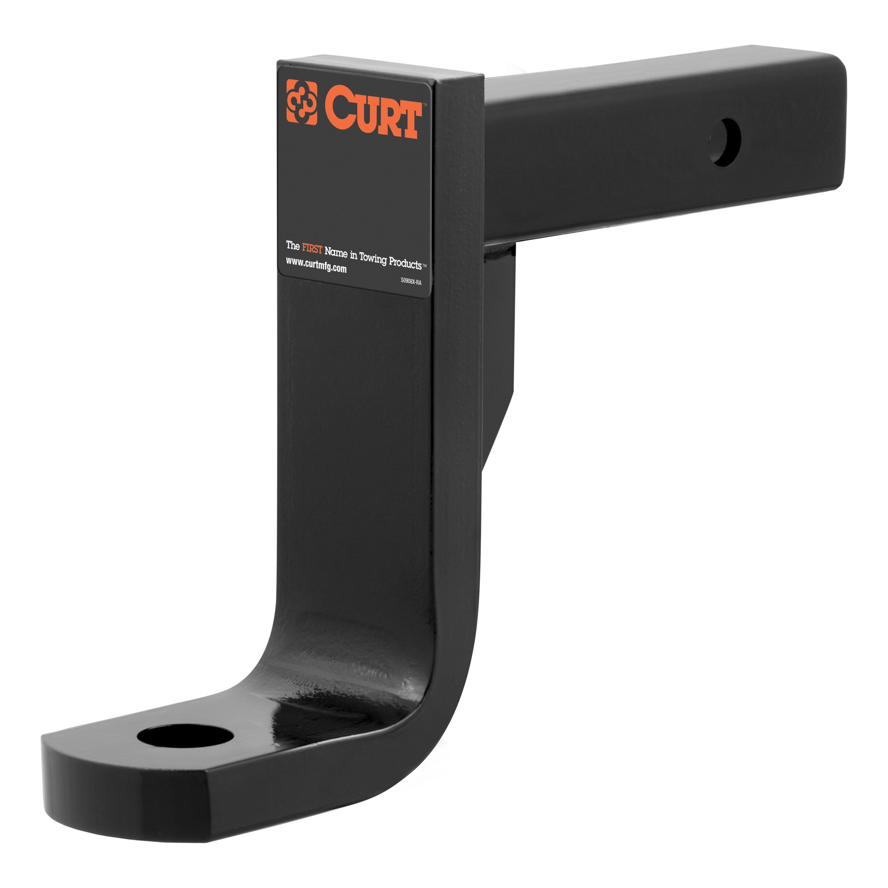 CURT Class 4 Trailer Hitch Ball Mount, Fits 2-Inch Receiver, 10,000 lbs, 1-1/4-Inch Hole, 8-Inch Drop, 6-3/4-Inch Rise Model 45338