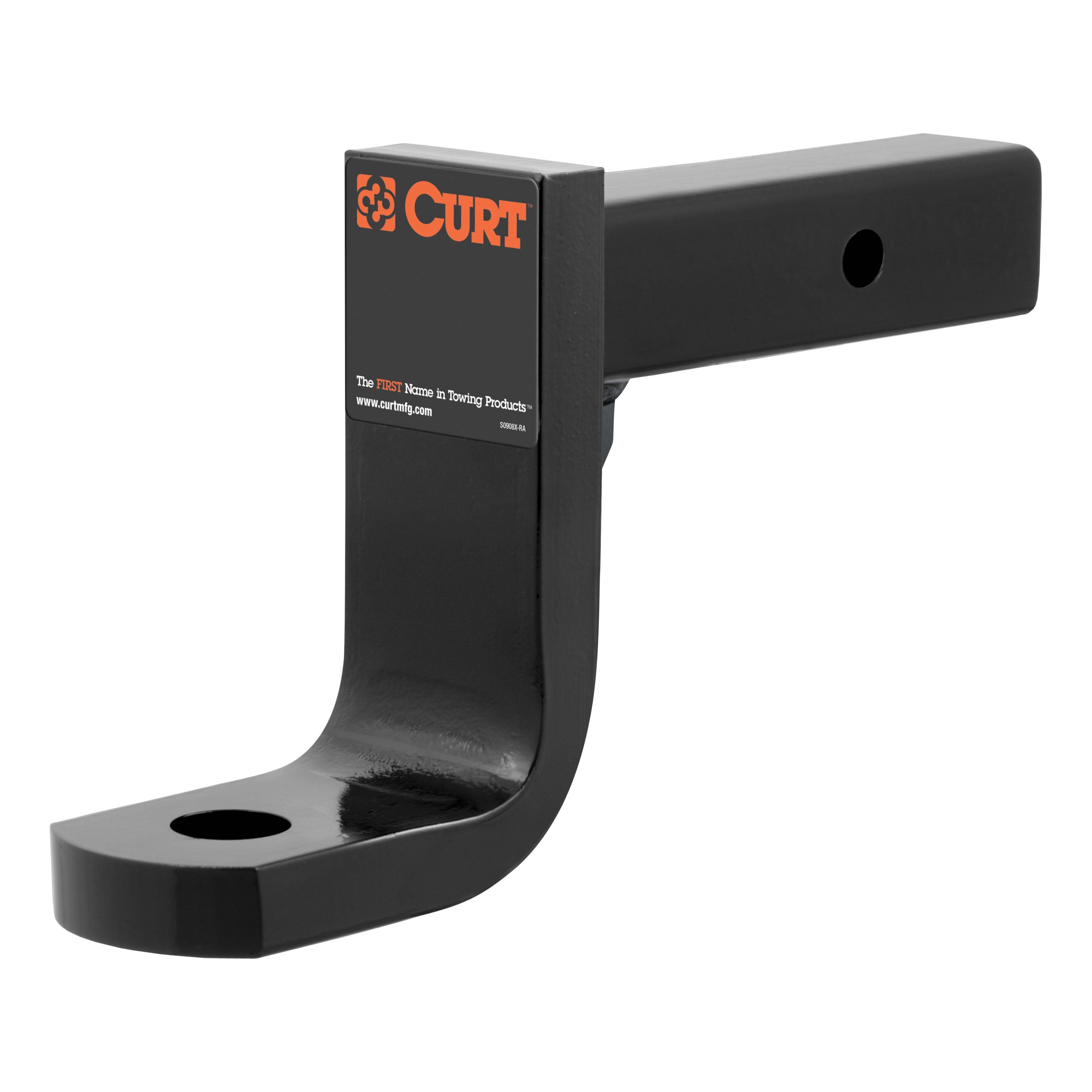 CURT Class 4 Trailer Hitch Ball Mount, Fits 2-Inch Receiver, 12,000 lbs, 1-1/4-Inch Hole, 6-Inch Drop, 5-Inch Rise Model 45446