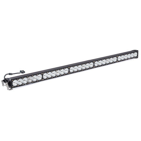 Baja Designs OnX6 50-inch High Speed Spot LED Light Bar designed for offroad vehicles, providing powerful illumination.