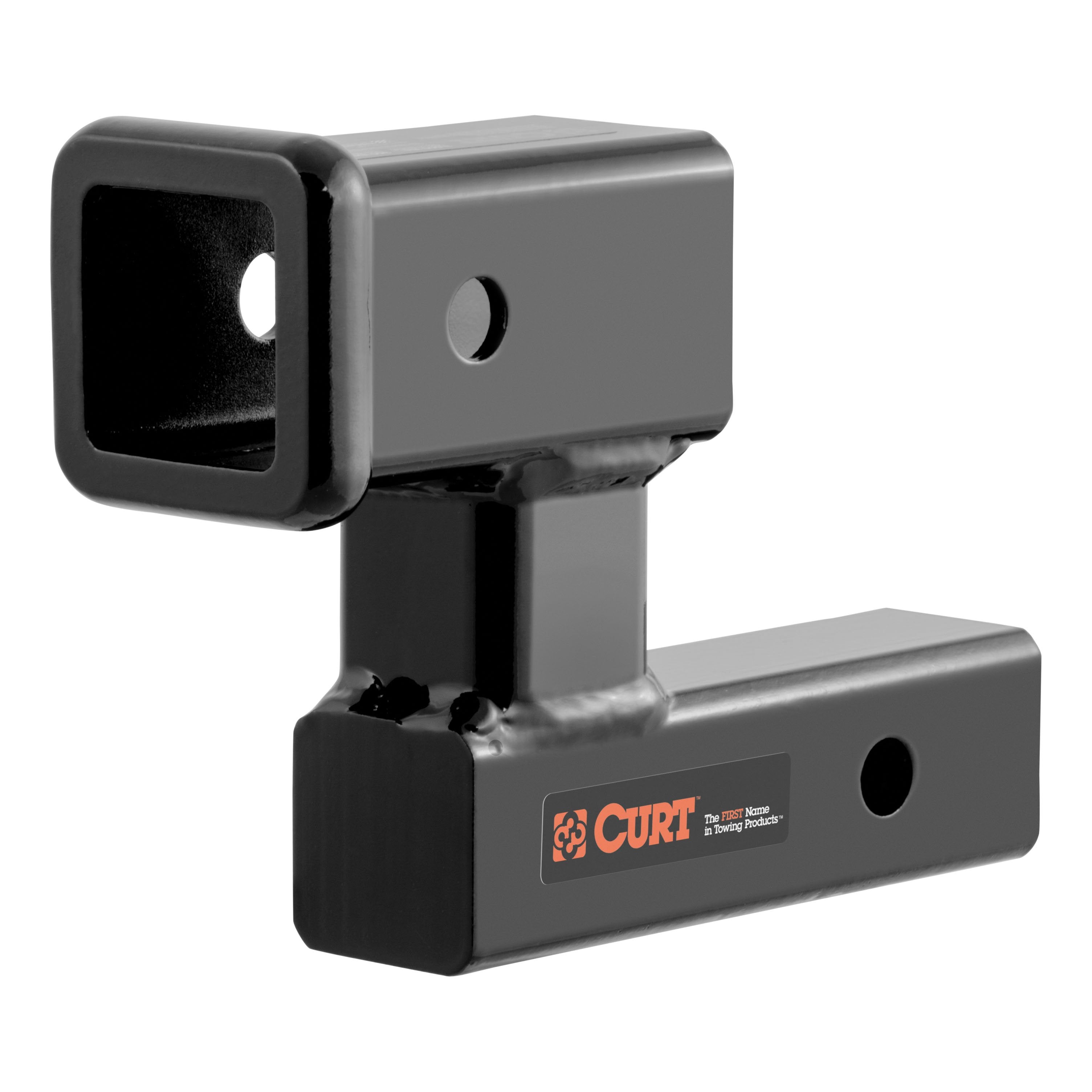 CURT Raised Trailer Hitch Extender, Fits 2-Inch Receiver, Extends 5-1/4", 4-1/4-In Rise Model 45794