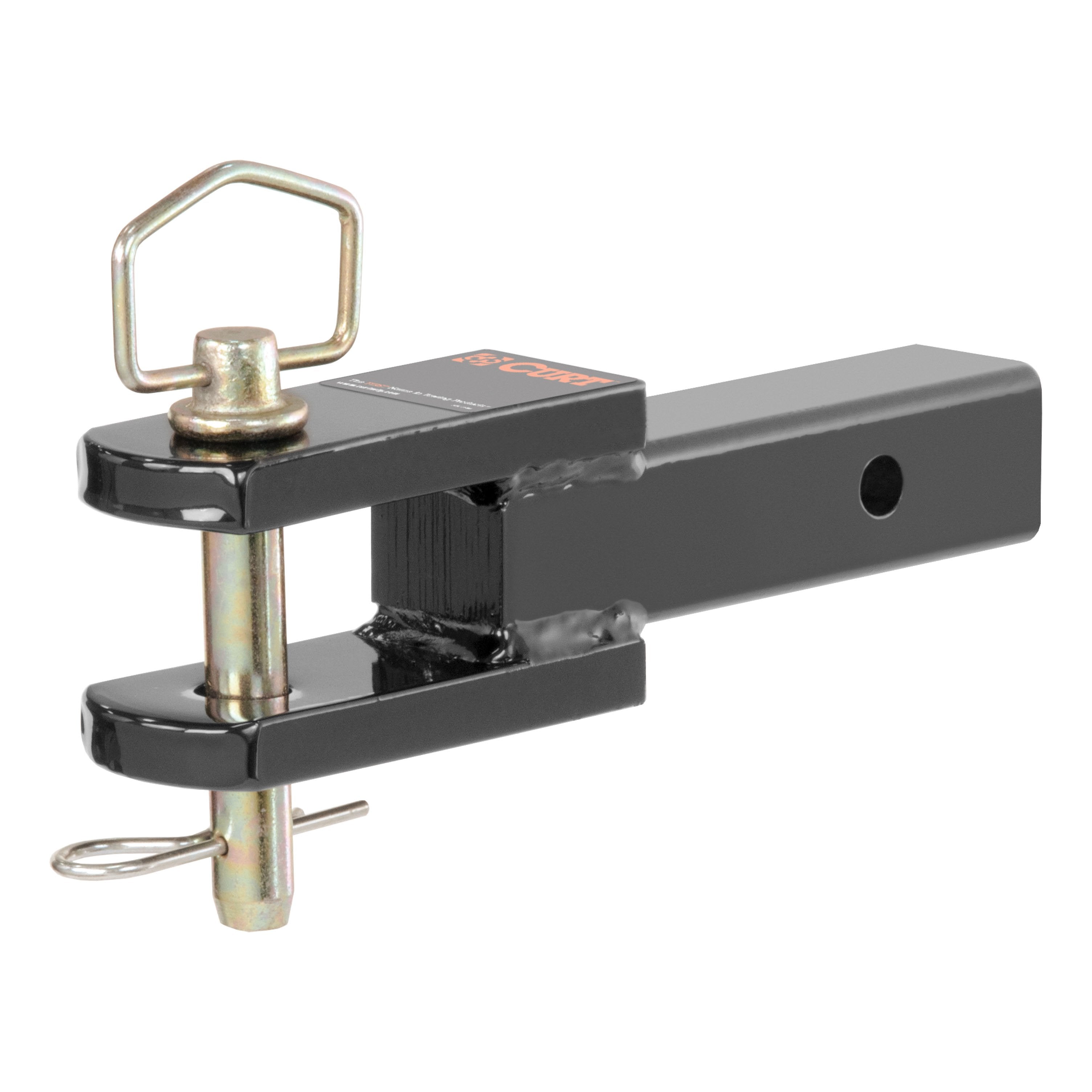 CURT Clevis Pin Hitch Ball Mount, Fits 2-Inch Receiver, 6,000 lbs, 1-Inch Hole Model 45821