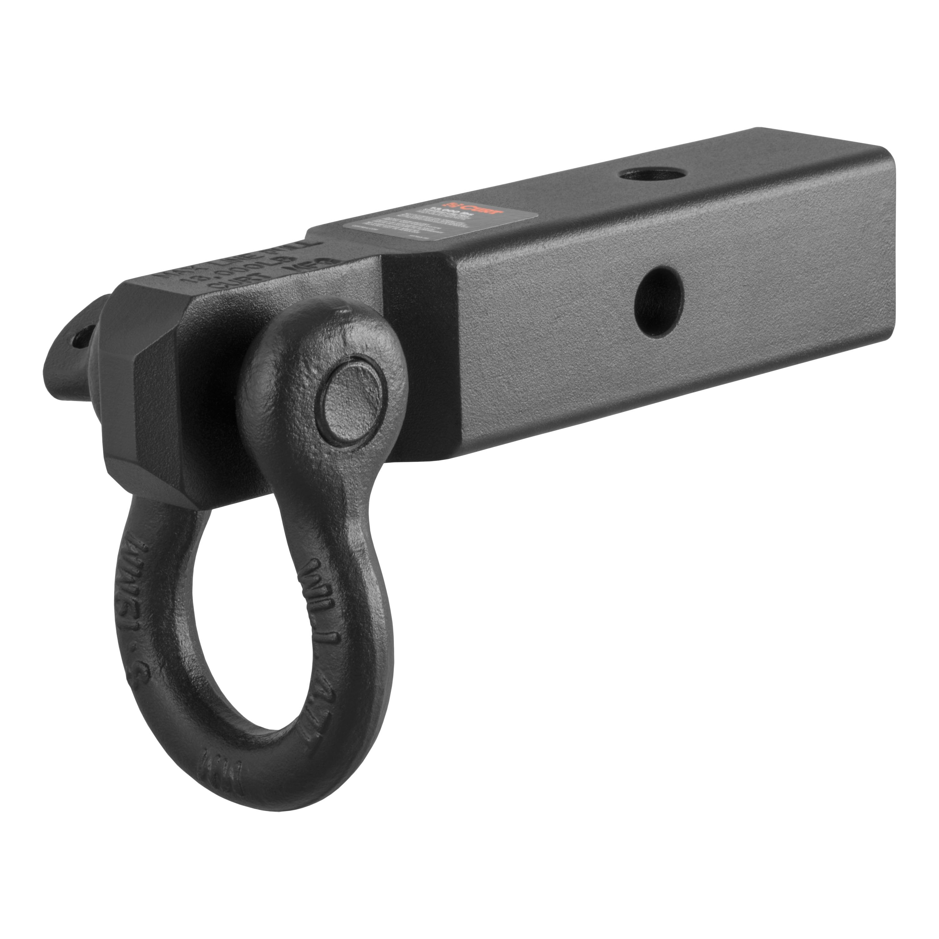 CURT D-Ring Shackle Mount Trailer Hitch, Fits 2-Inch Receiver, 13,000 lbs Model 45832