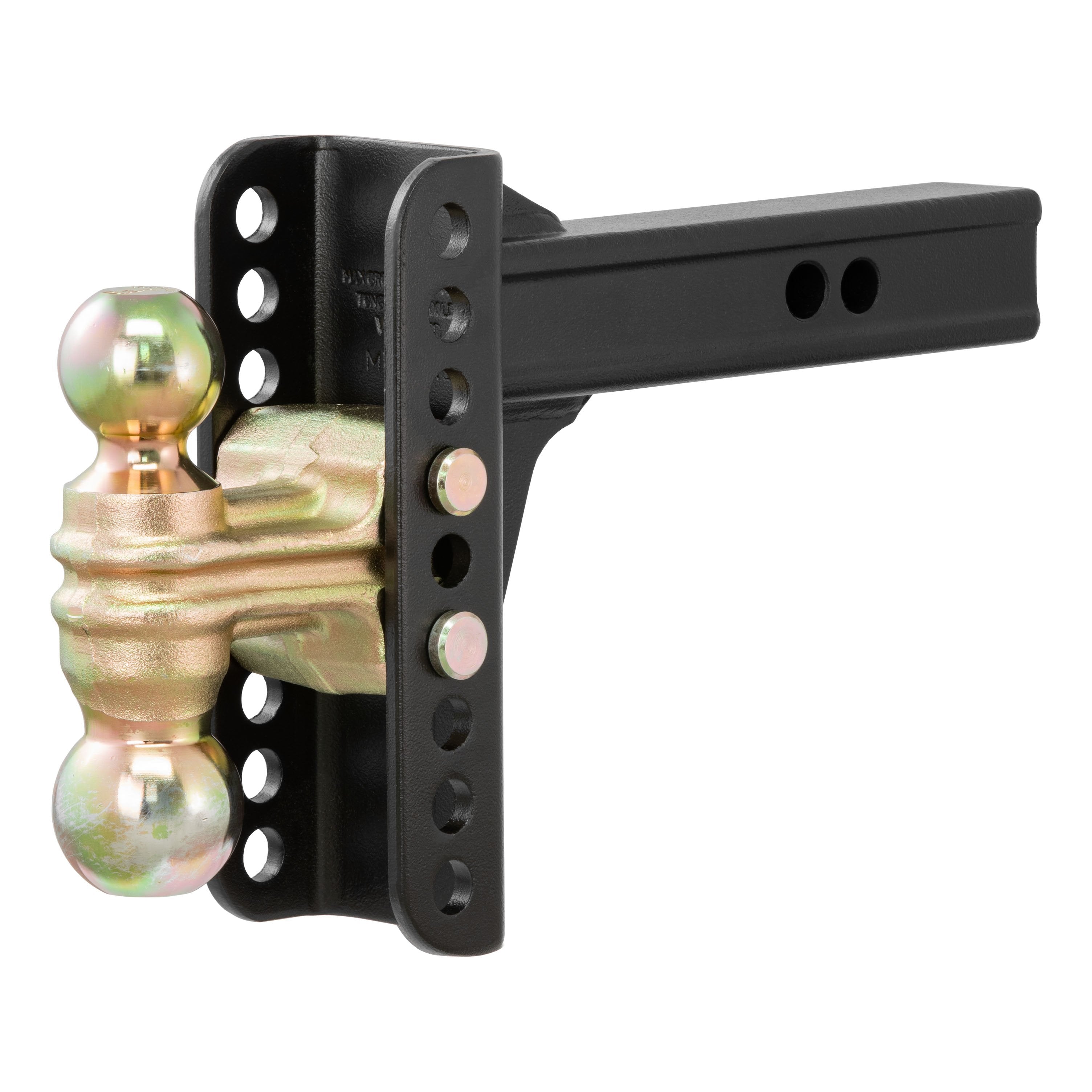 CURT Adjustable Trailer Hitch Ball Mount, 2-Inch Receiver, 6-Inch Drop, 2 and 2-5/16-Inch Balls, 14,000 lbs Model 45900