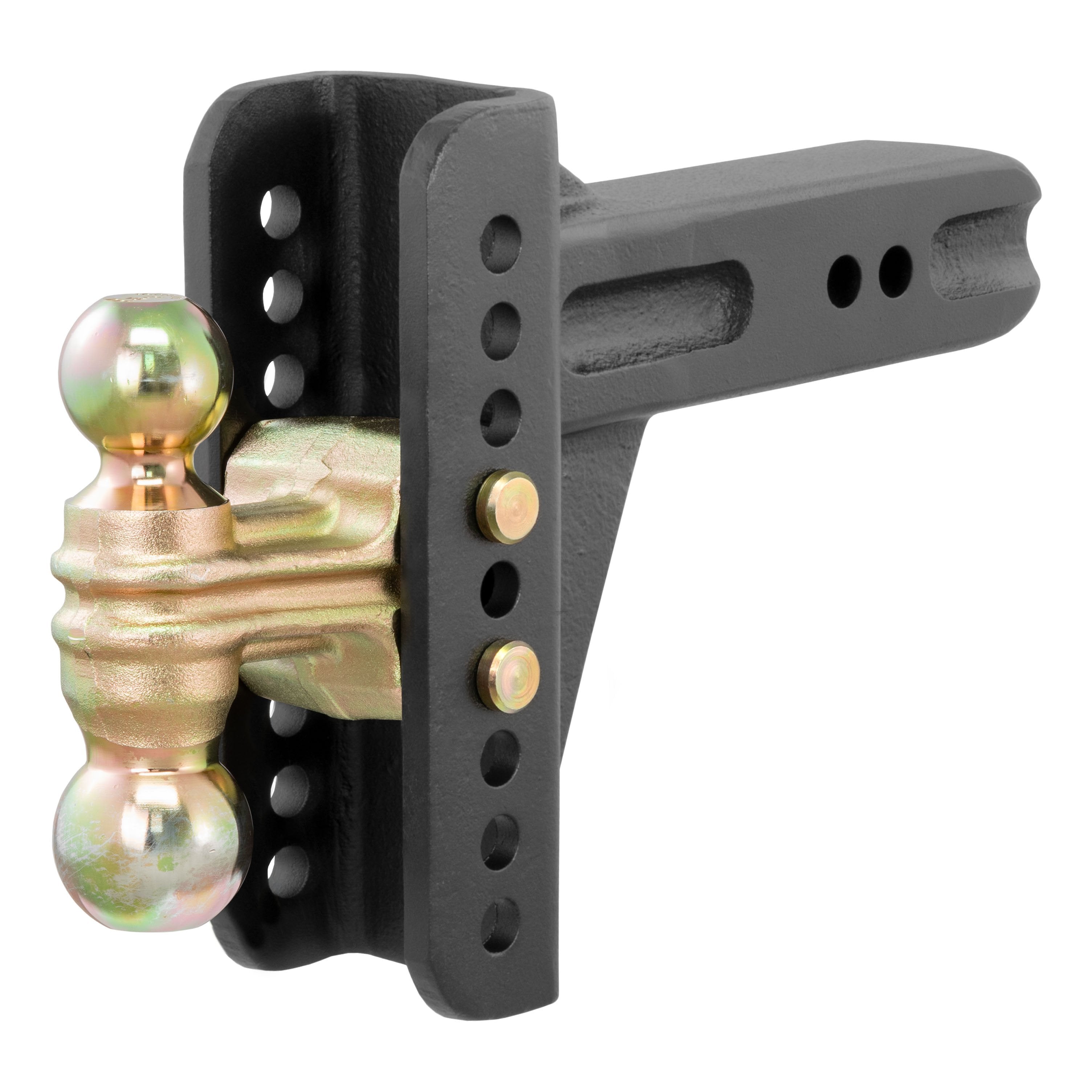 CURT Adjustable Trailer Hitch Ball Mount, 2-1/2-Inch Receiver, 6-Inch Drop, 2 and 2-5/16-Inch Balls, 20,000 lbs Model 45902
