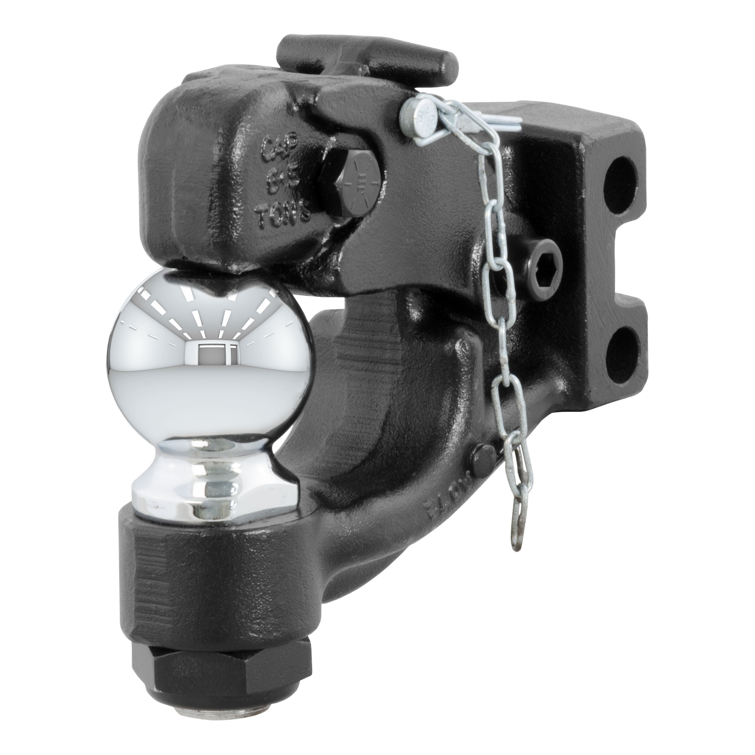 CURT Channel Mount Pintle Attachment with 2-5/16-Inch Ball, 13,000 lbs, Shank Required Model 45920