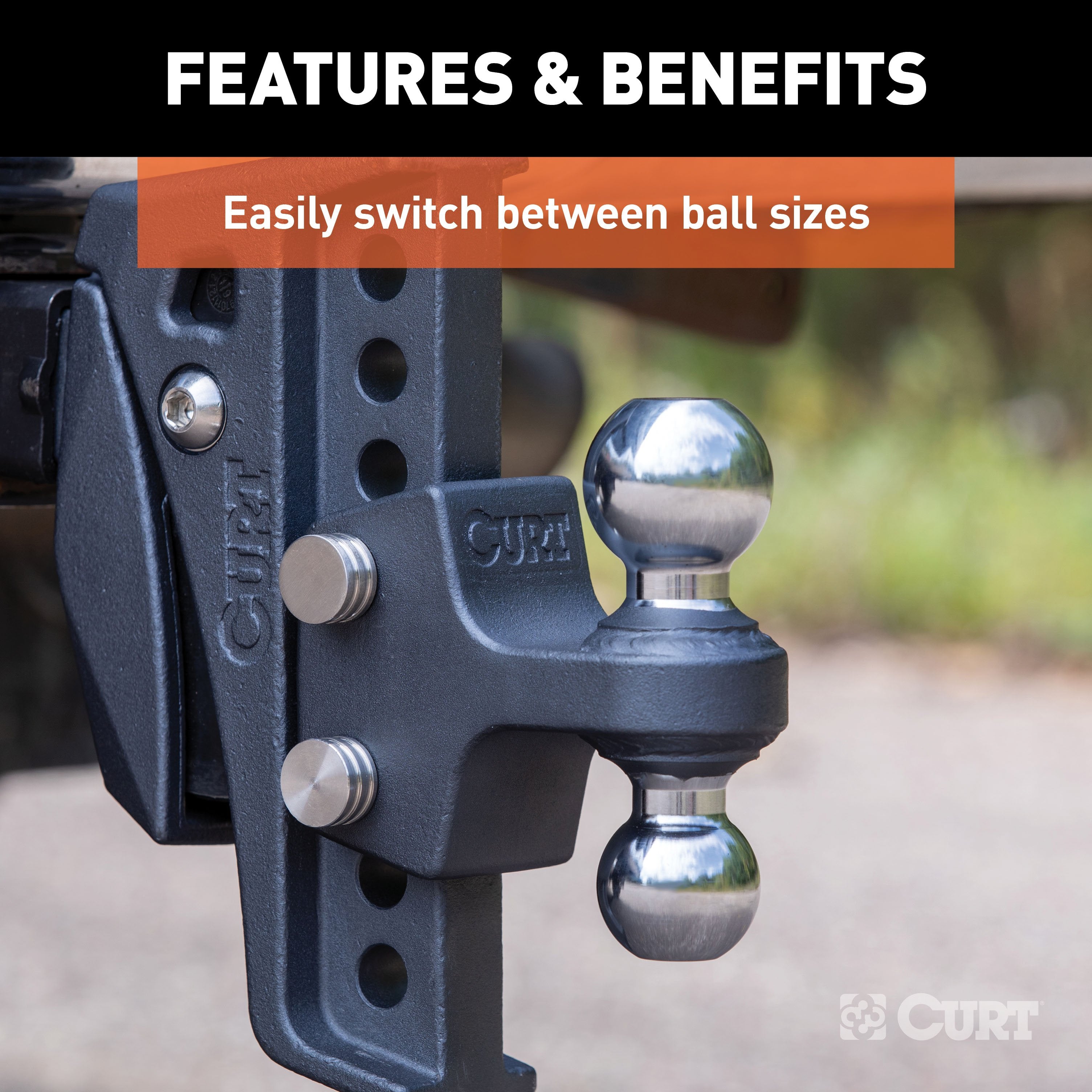 CURT Replacement Rebellion XD Dual Ball, 2, 2-5/16-Inch, Up to 15K Model 45952