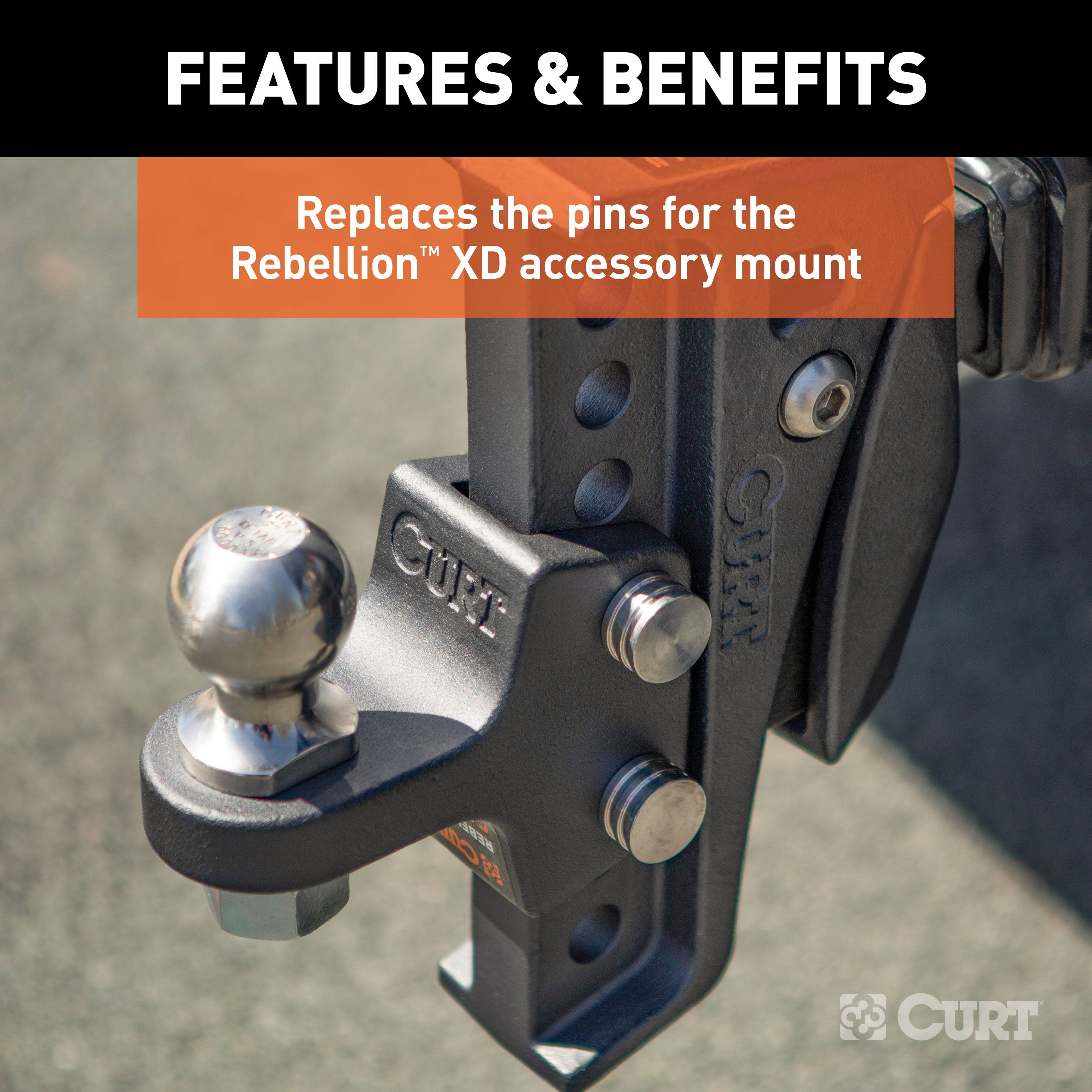 CURT Replacement Rebellion XD Accessory Mount Pins Model 45959