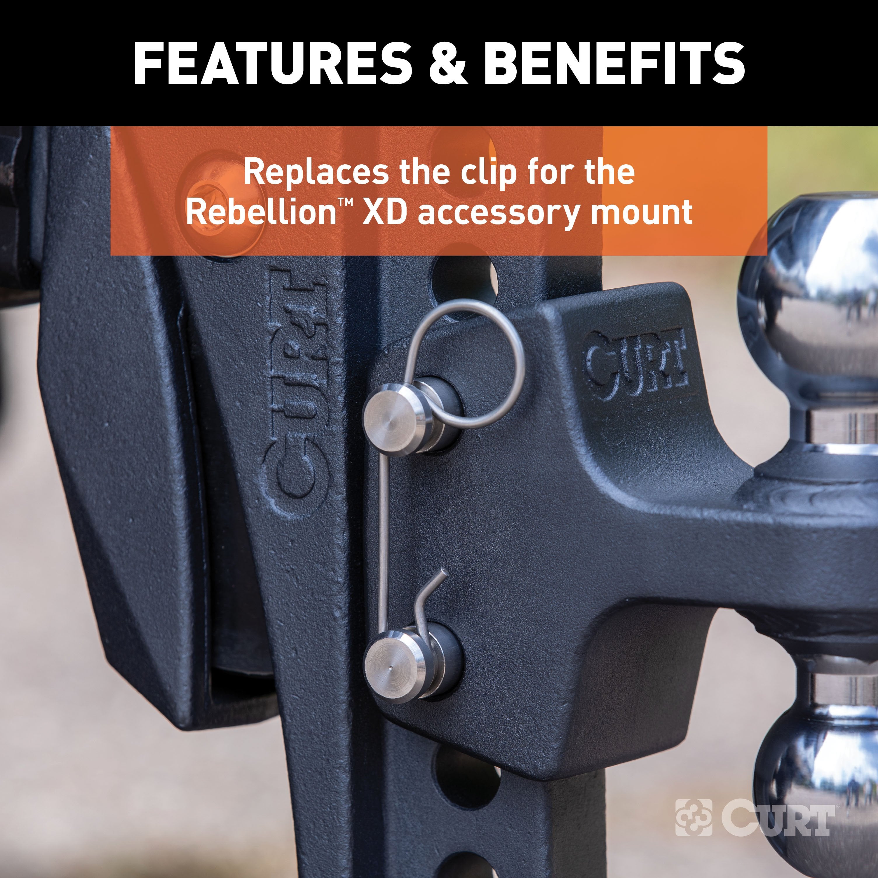 CURT Replacement Rebellion XD Accessory Mount Clip Model 45960