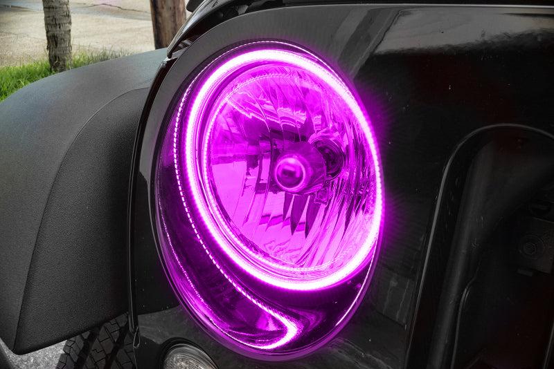 Oracle Jeep Wrangler JK 07-17 LED Waterproof Halo Kit - ColorSHIFT w/ 2.0 Controller