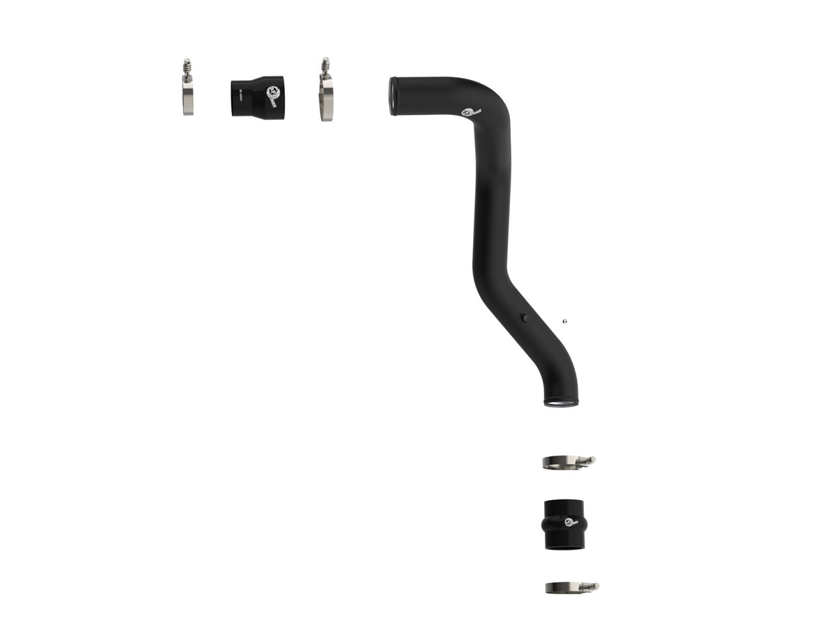 BladeRunner 3 Inch Aluminum Hot Charge Pipe Black GM Diesel Trucks 04.5-10 V8-6.6L (td) Lly/Lbz/Lmm aFe Power
