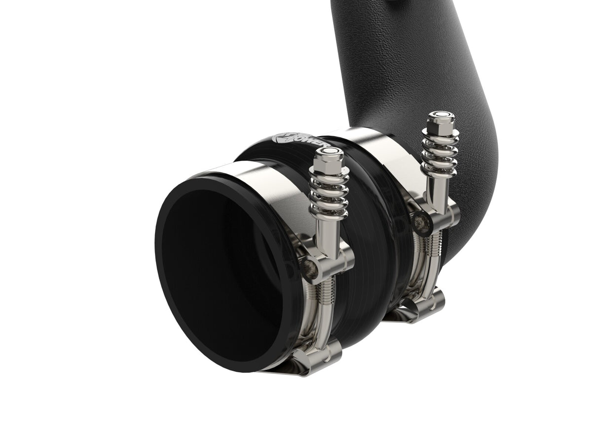 BladeRunner 3 Inch Aluminum Hot Charge Pipe Black GM Diesel Trucks 04.5-10 V8-6.6L (td) Lly/Lbz/Lmm aFe Power