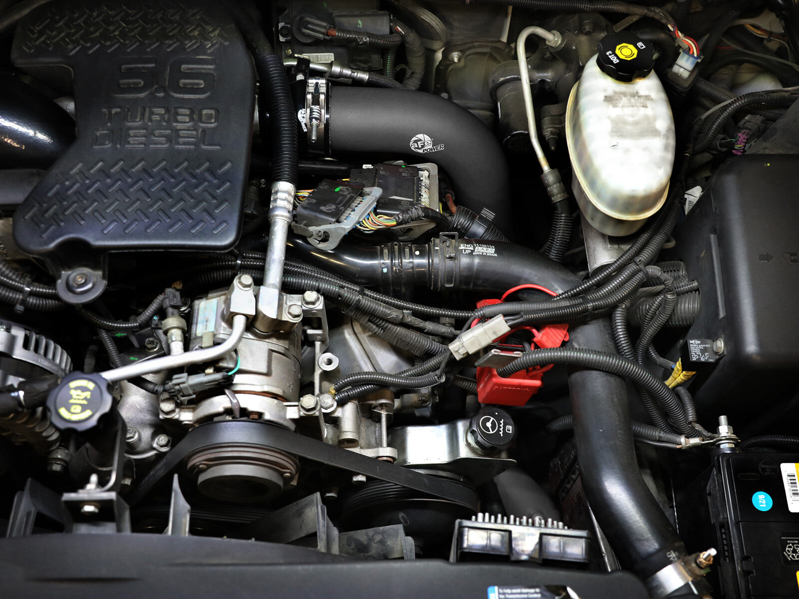 BladeRunner 3 Inch & 3-1/2 Inch Aluminum Hot and Cold Charge Pipe Kit GM Diesel Trucks 06-10 V8-6.6L (td) Lbz/Lmm aFe Power