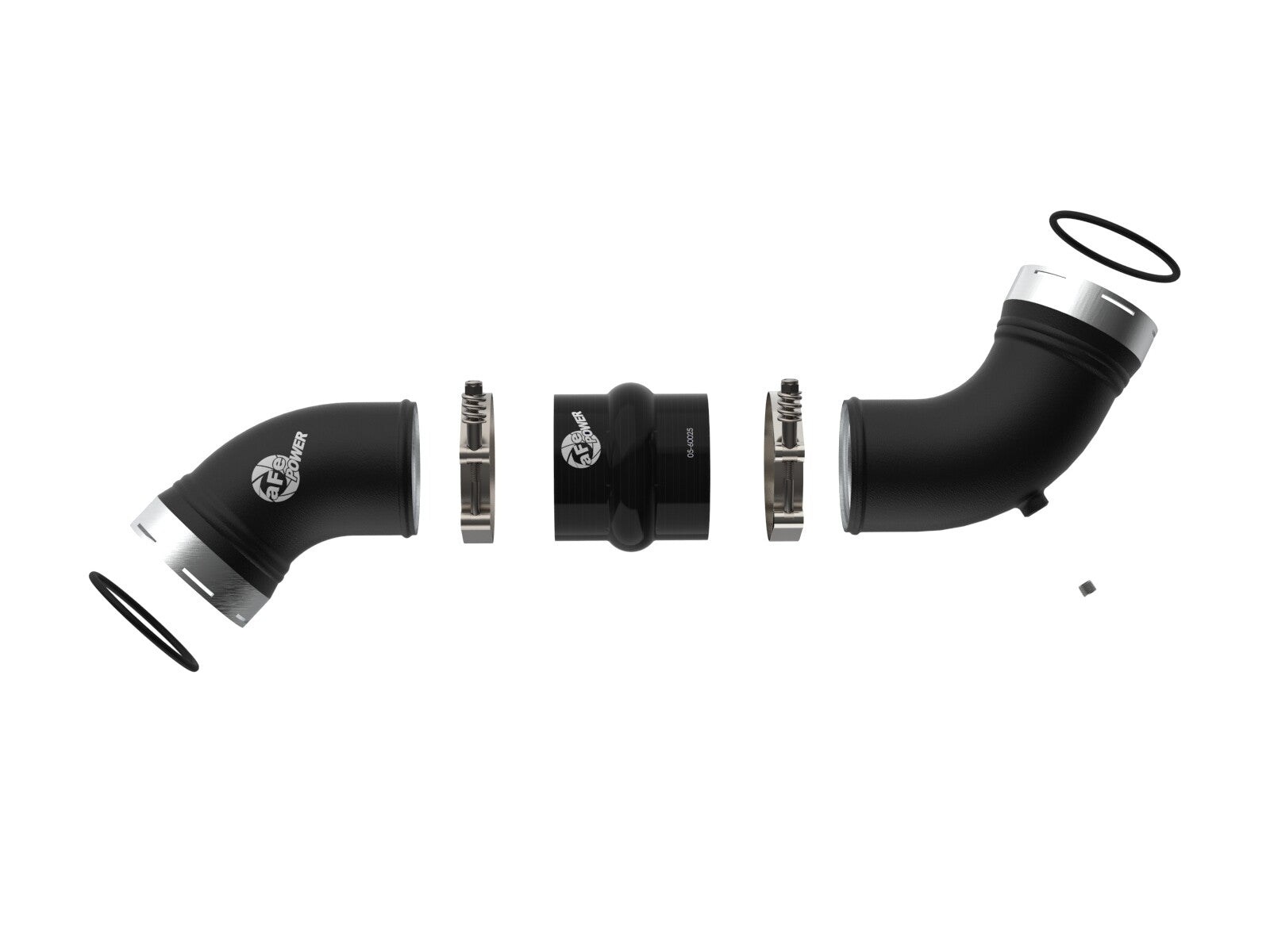 BladeRunner 3-1/2 Inch Aluminum Cold Charge Pipe Black GM Diesel Trucks 06-10 V8-6.6L (td) Lbz/Lmm aFe Power