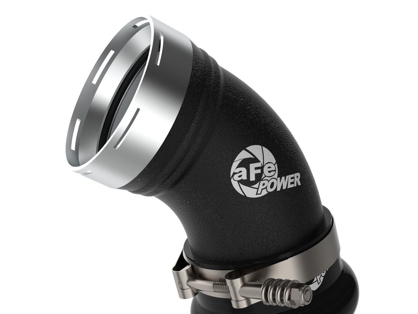BladeRunner 3-1/2 Inch Aluminum Cold Charge Pipe Black GM Diesel Trucks 06-10 V8-6.6L (td) Lbz/Lmm aFe Power