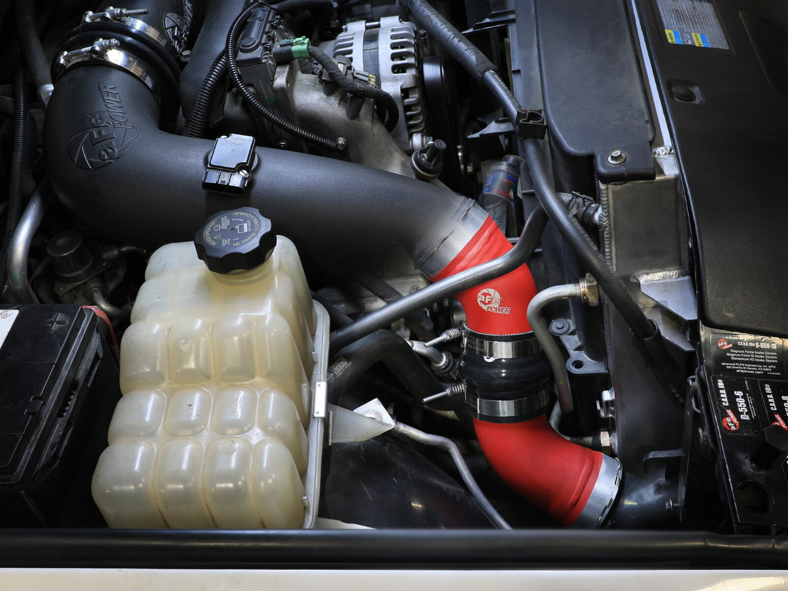 BladeRunner 3-1/2 Inch Aluminum Cold Charge Pipe Black GM Diesel Trucks 06-10 V8-6.6L (td) Lbz/Lmm aFe Power