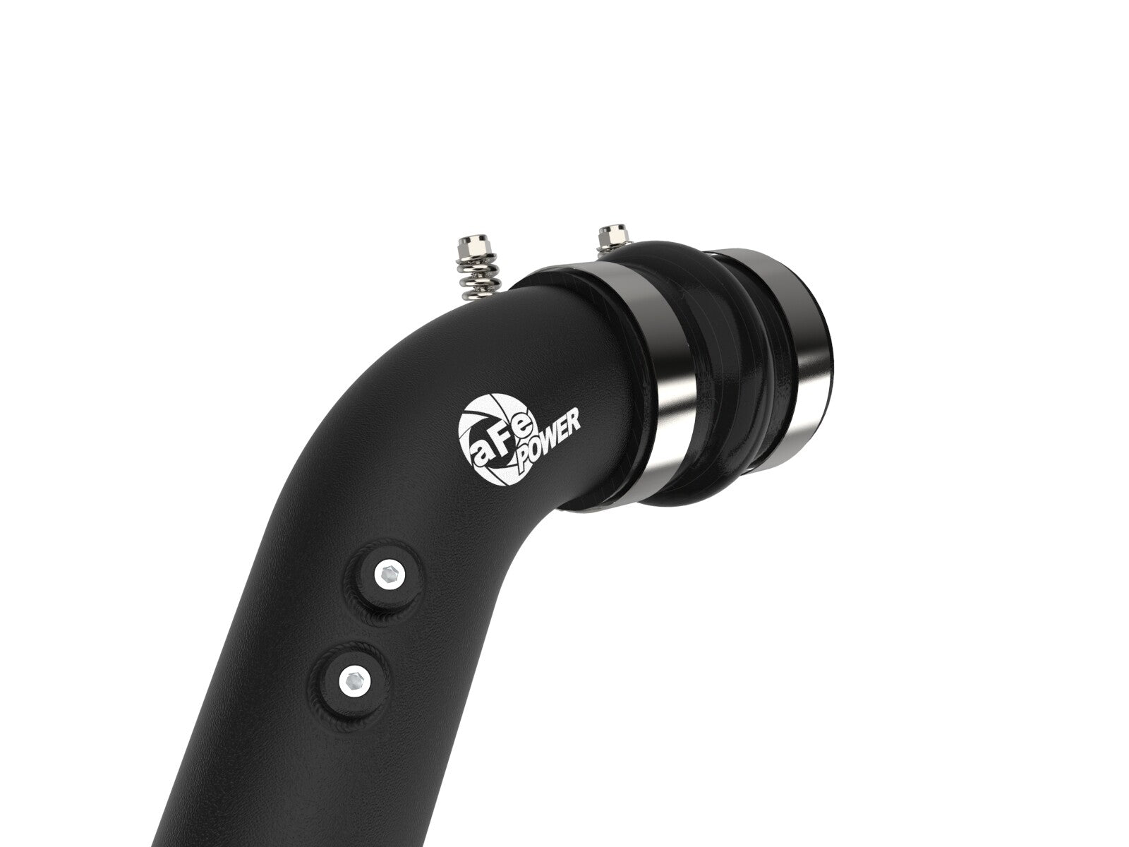 BladeRunner 3 Inch Aluminum Hot and Cold Charge Pipe Kit Black Ford Diesel Trucks 08-10 V8-6.4L (td) aFe Power