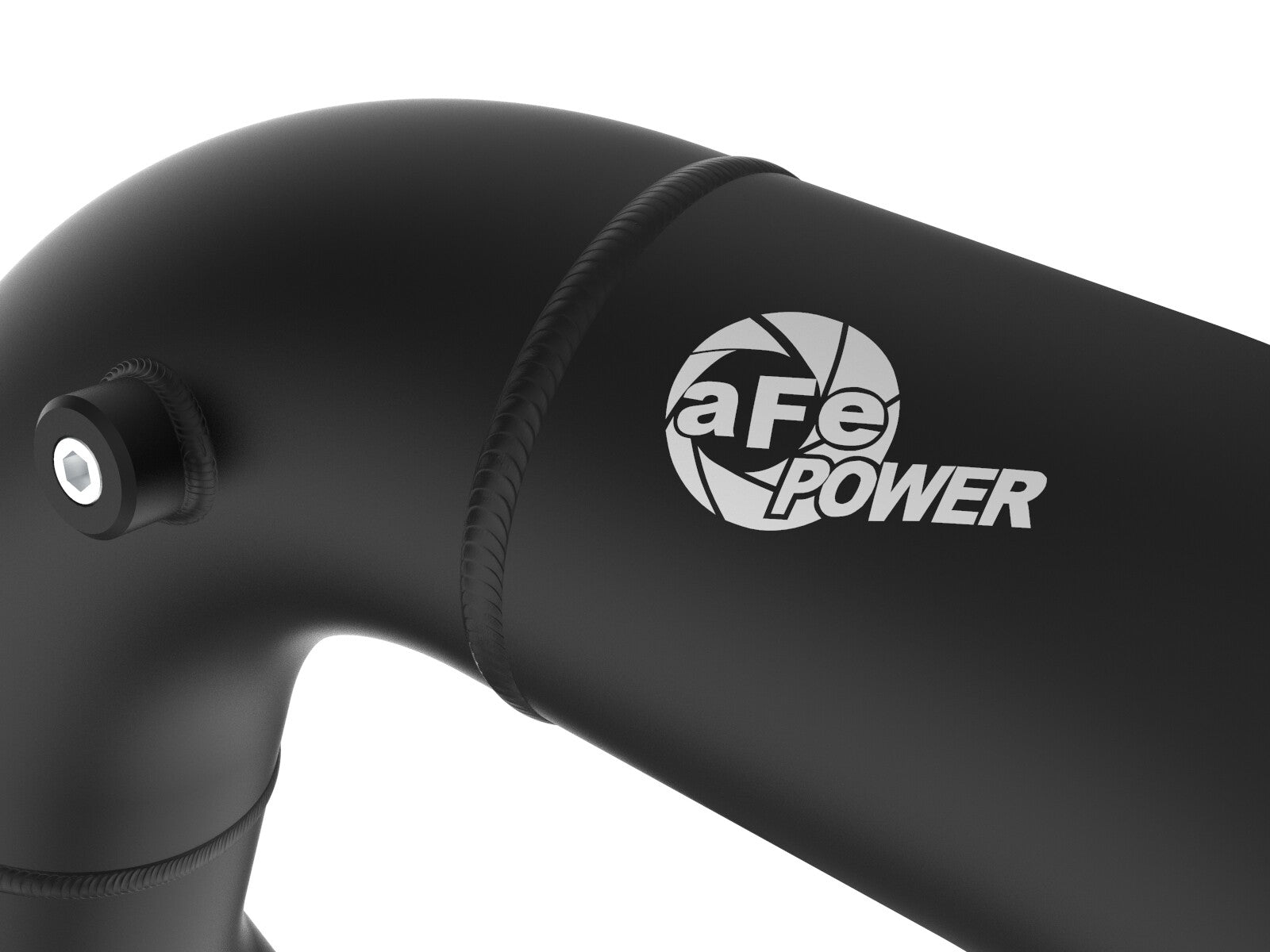 BladeRunner 3 Inch Aluminum Hot Charge Pipe Black Ford Diesel Trucks 08-10 V8-6.4L (td) aFe Power