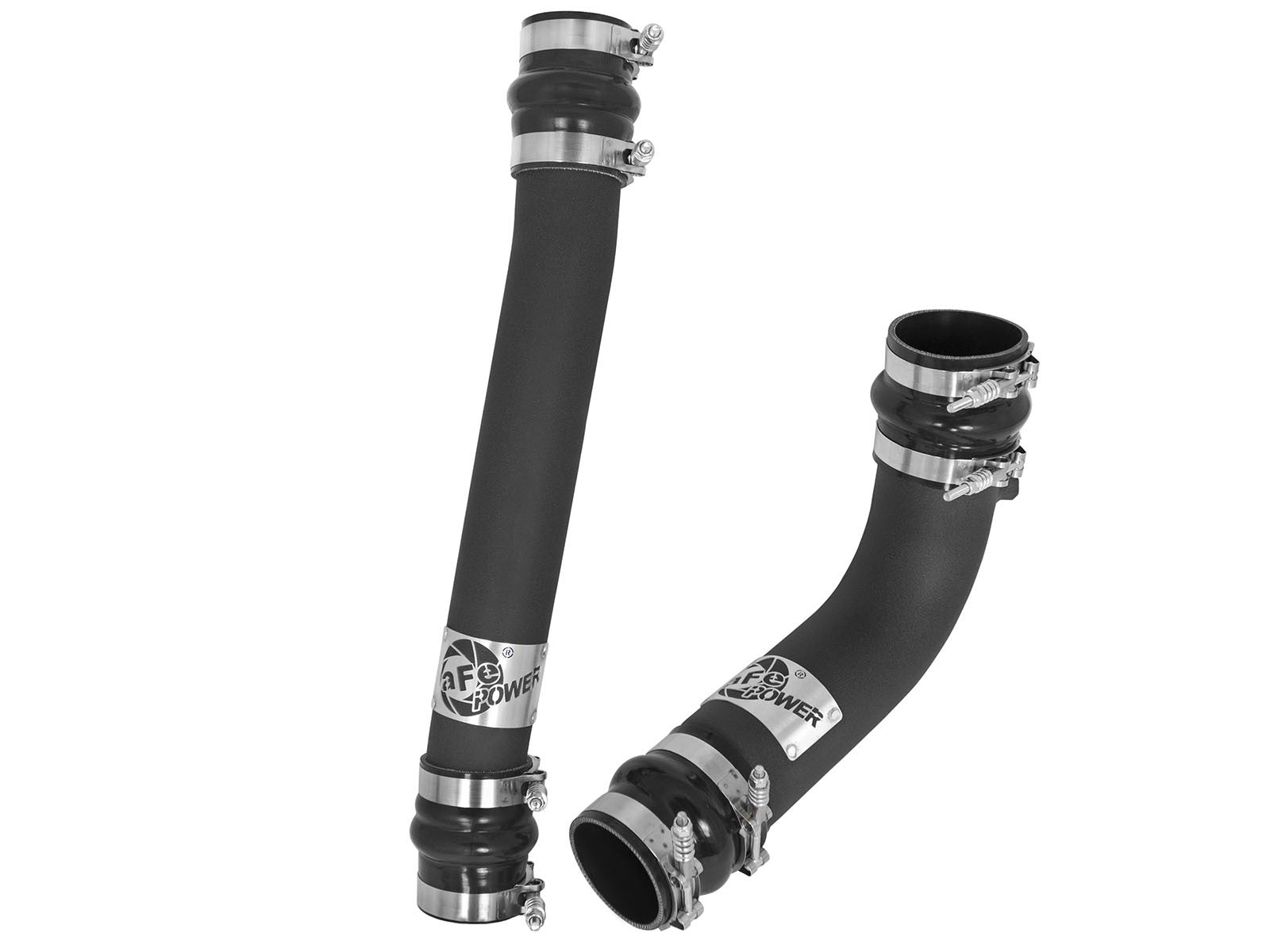 BladeRunner 3 Inch & 2-3/4 Inch Aluminum Hot and Cold Charge Pipe Kit Black Dodge Diesel Trucks 10-12 L6-6.7L (td) aFe Power