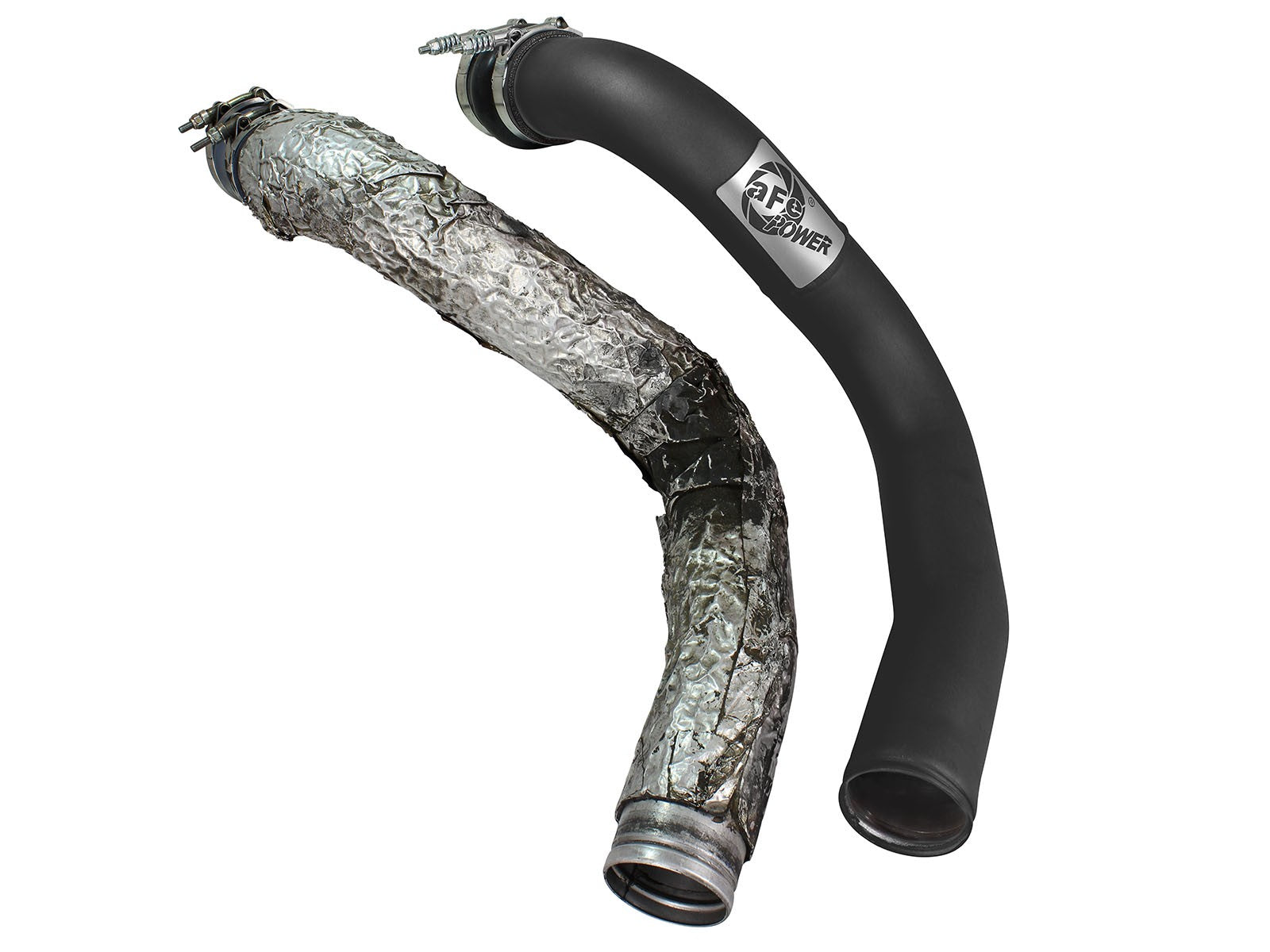 BladeRunner 3 Inch Aluminum Hot Charge Pipe Black Ford Diesel Trucks 99-03 V8-7.3L (td) aFe Power