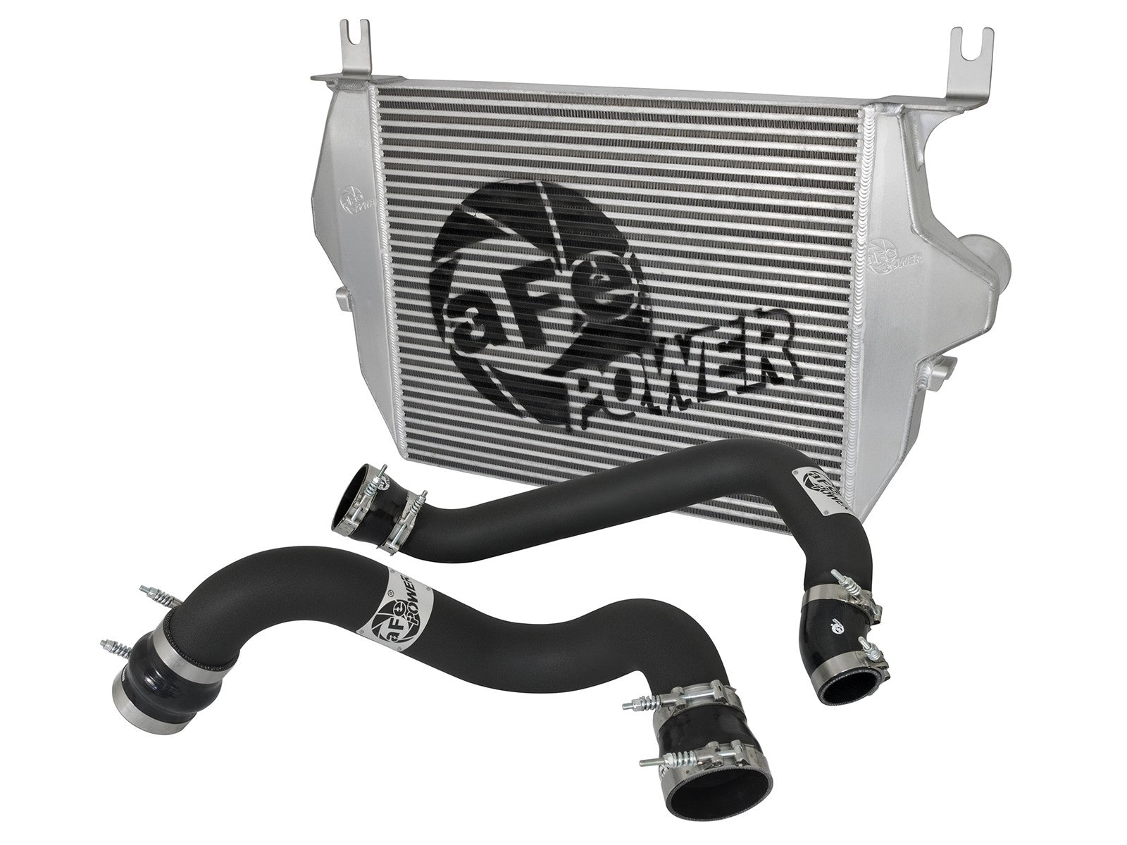 BladeRunner GT Series Intercooler Kit w/ Tubes Black Ford Diesel Trucks 03-07 V8-6.0L (td) aFe Power