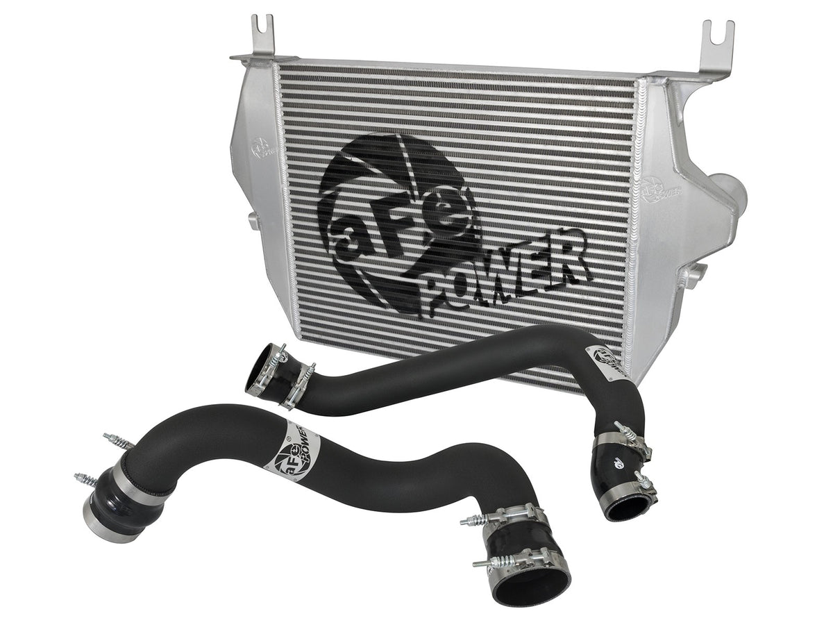 BladeRunner GT Series Intercooler Kit w/ Tubes Black Ford Diesel Trucks 03-07 V8-6.0L (td) aFe Power
