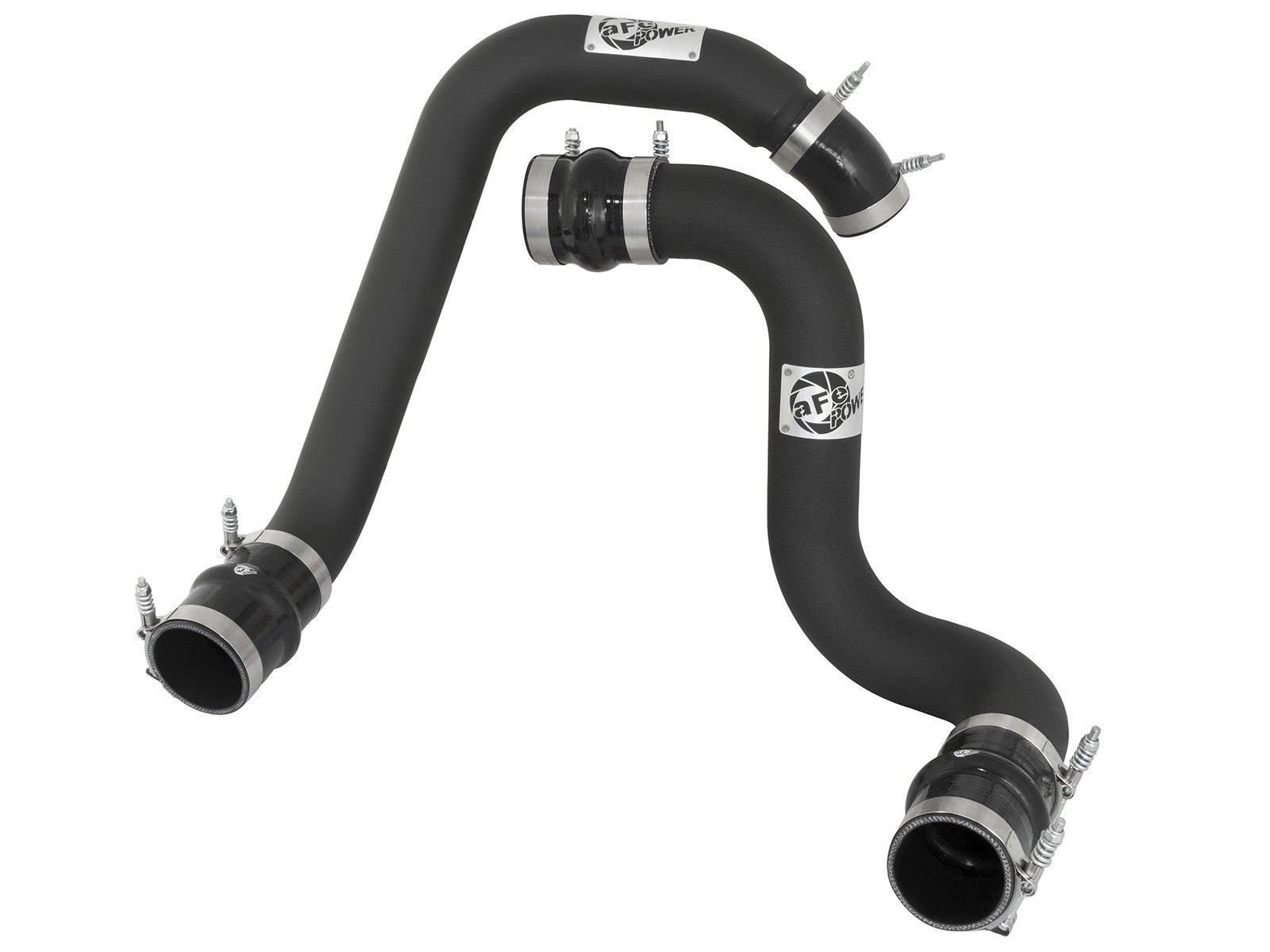 BladeRunner GT Series Intercooler Kit w/ Tubes Black Ford Diesel Trucks 03-07 V8-6.0L (td) aFe Power