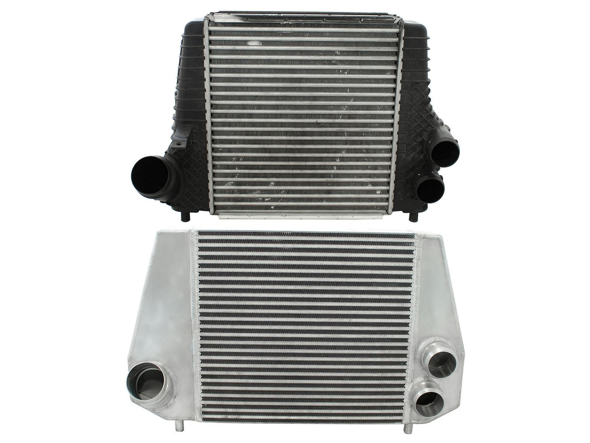 BladeRunner GT Series Intercooler Kit w/ Tubes Black Ford F-150 11-12 V6-3.5L (tt) aFe Power