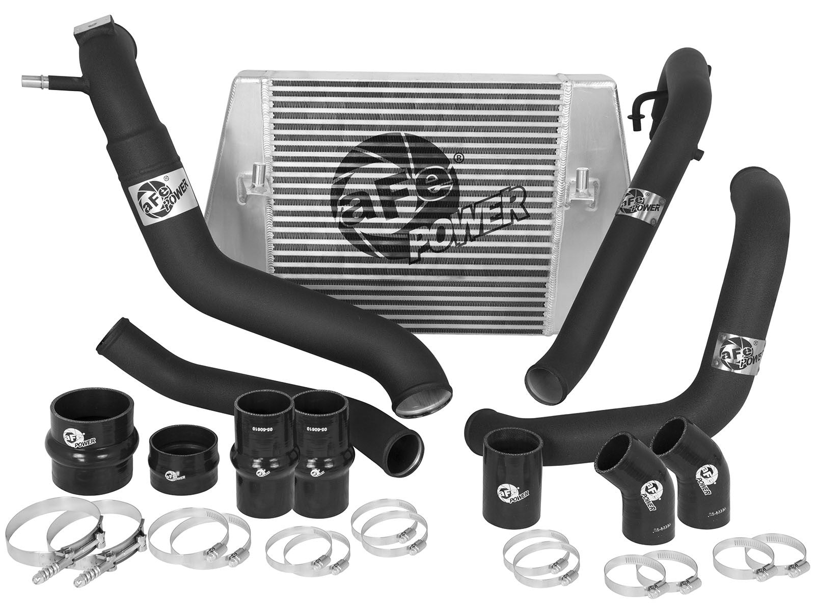 BladeRunner GT Series Intercooler Kit w/ Tubes Black Ford F-150 11-12 V6-3.5L (tt) aFe Power