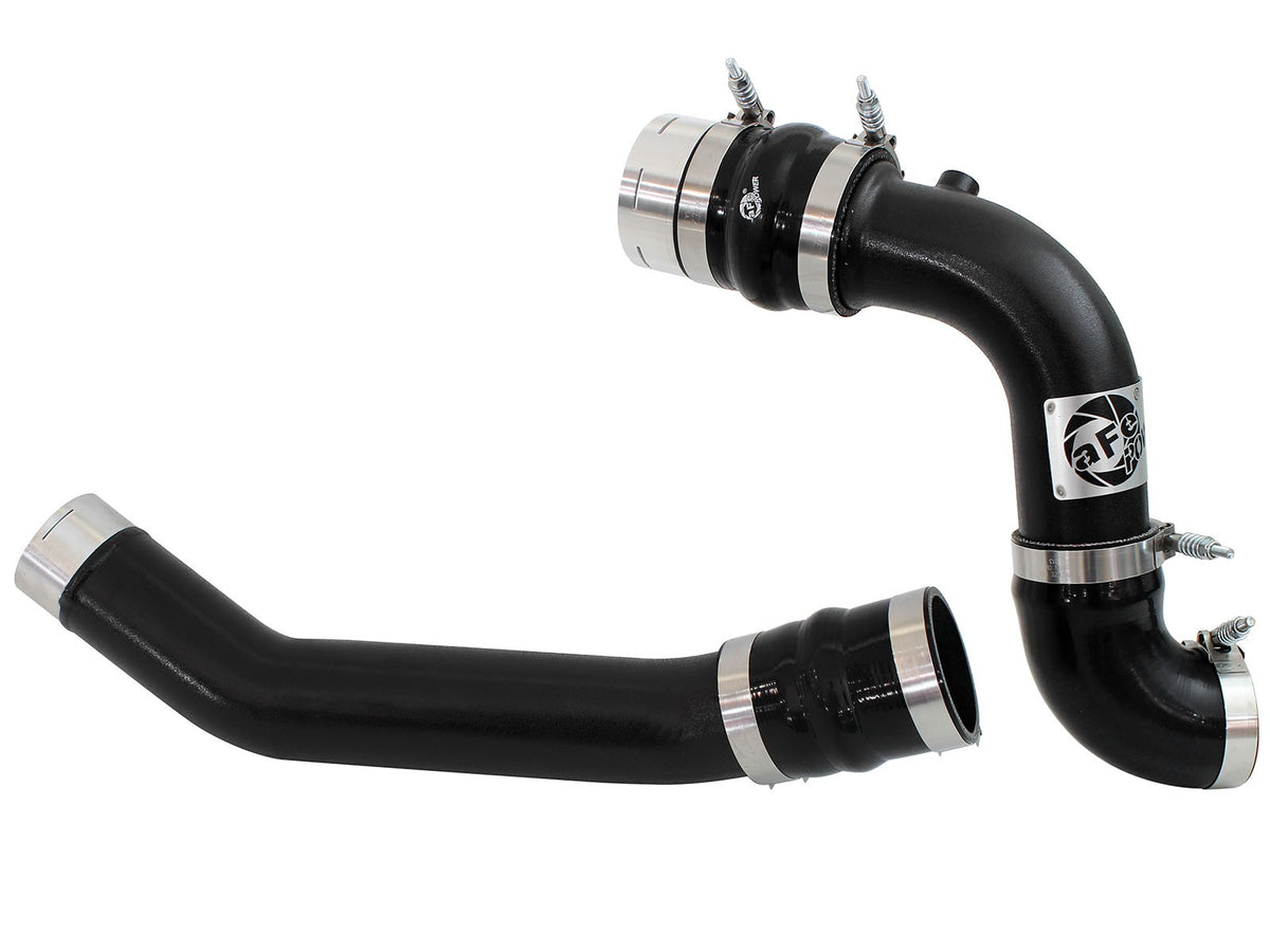 BladeRunner 3 Inch Aluminum Hot and Cold Charge Pipe Kit Black Ford Diesel Trucks 11-16 V8-6.7L (td) aFe Power