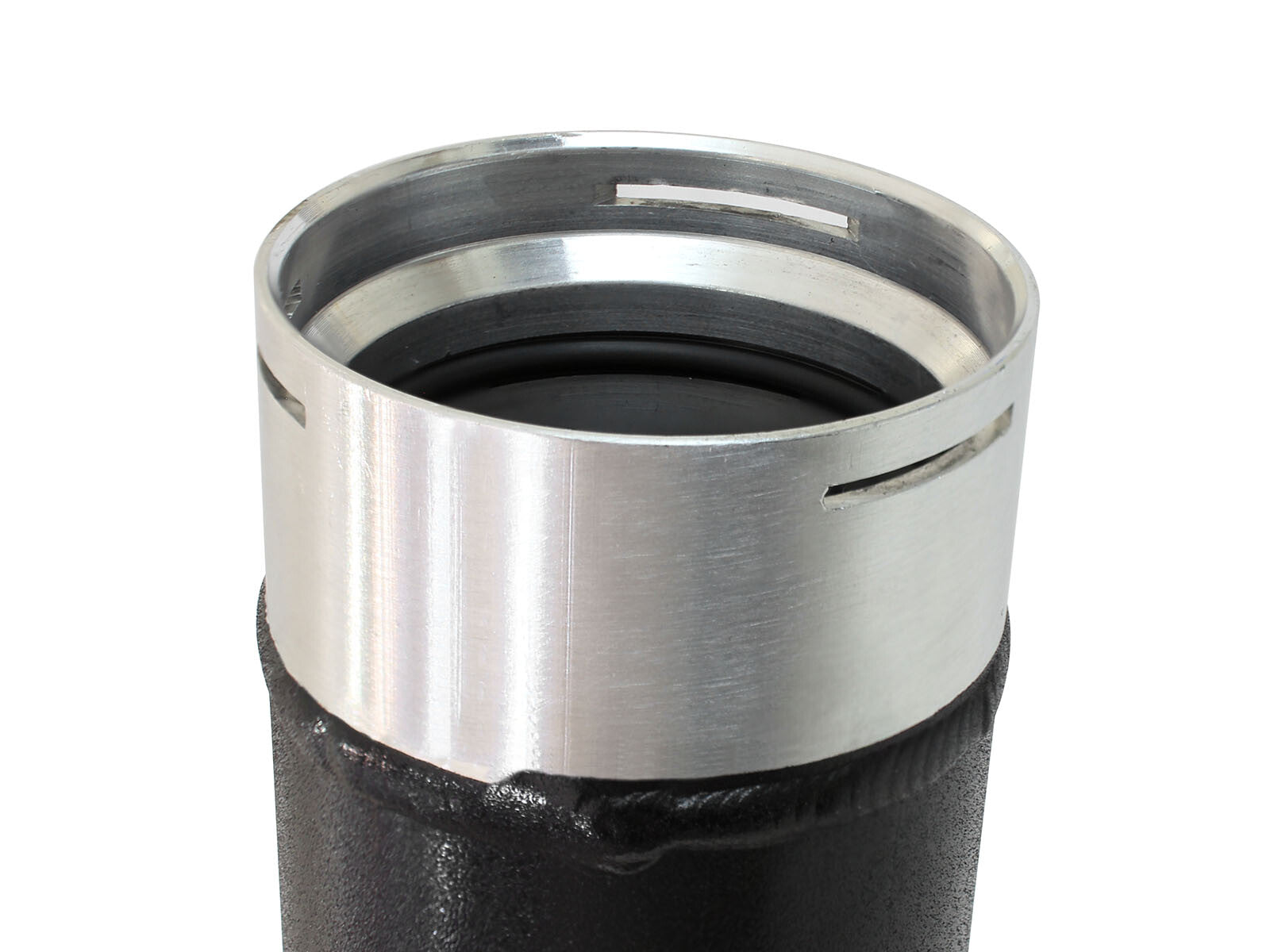 BladeRunner 3 Inch Aluminum Hot and Cold Charge Pipe Kit Black Ford Diesel Trucks 11-16 V8-6.7L (td) aFe Power