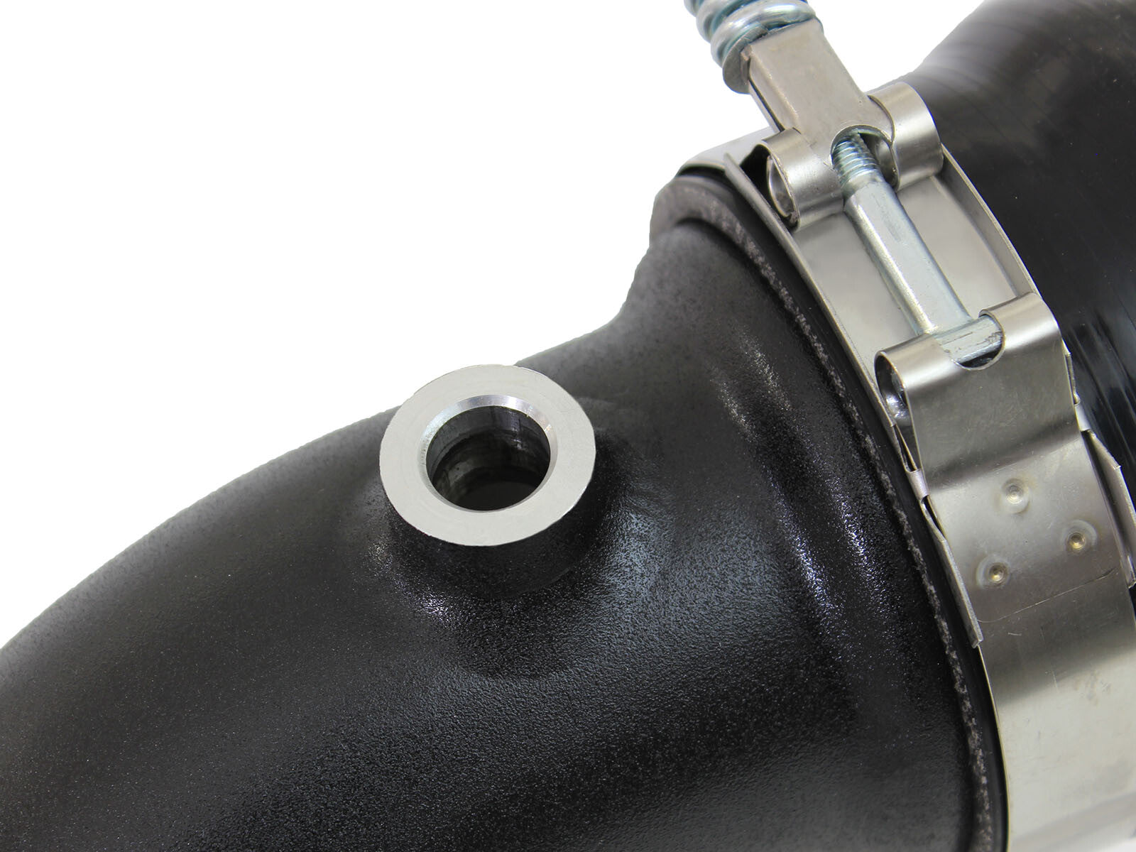 BladeRunner 3 Inch Aluminum Hot and Cold Charge Pipe Kit Black Ford Diesel Trucks 11-16 V8-6.7L (td) aFe Power