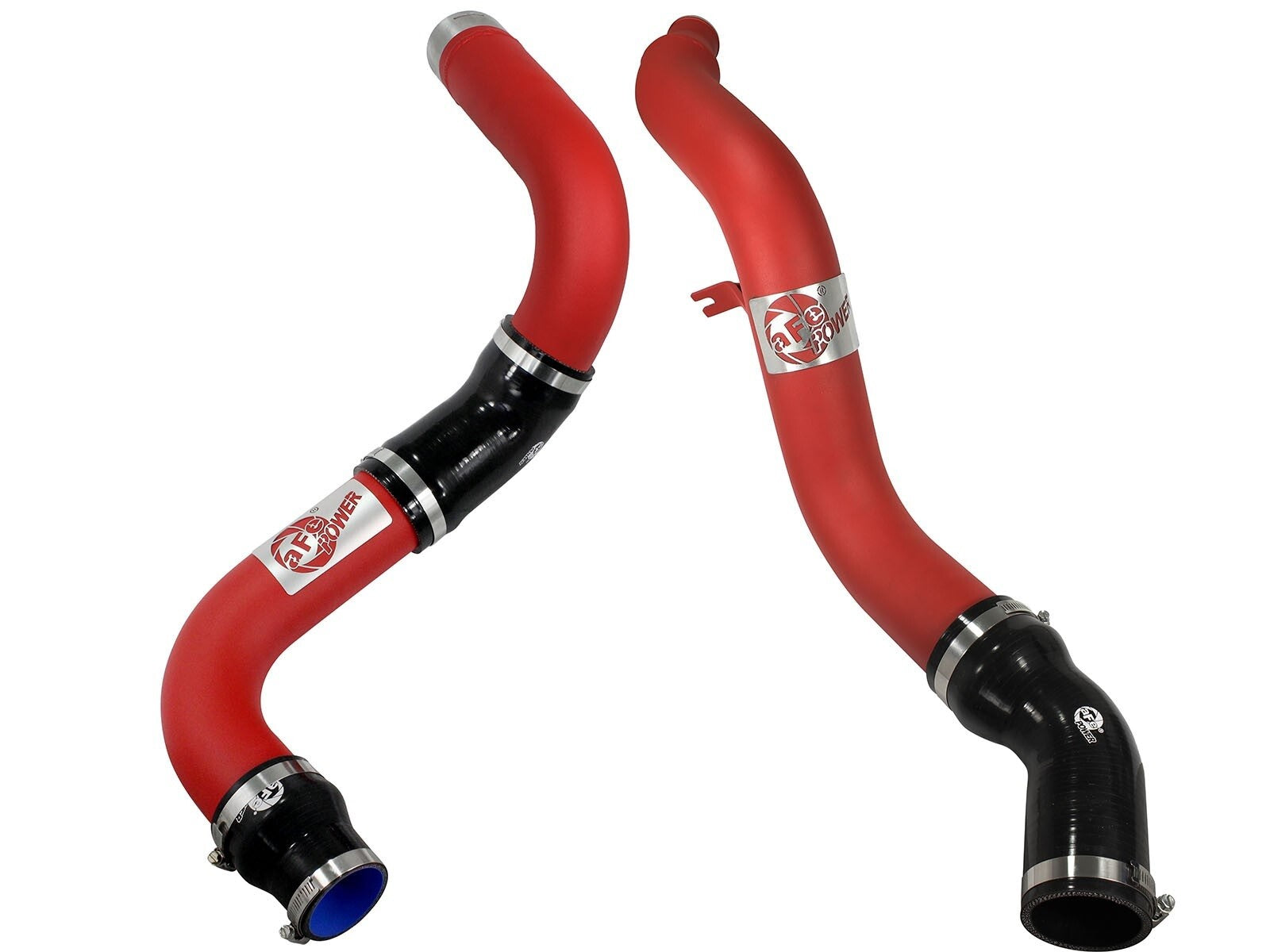 BladeRunner 3 Inch Aluminum Hot and Cold Charge Pipe Kit Red Dodge Ram 1500 EcoDiesel 14-18 V6-3.0L (td) aFe Power